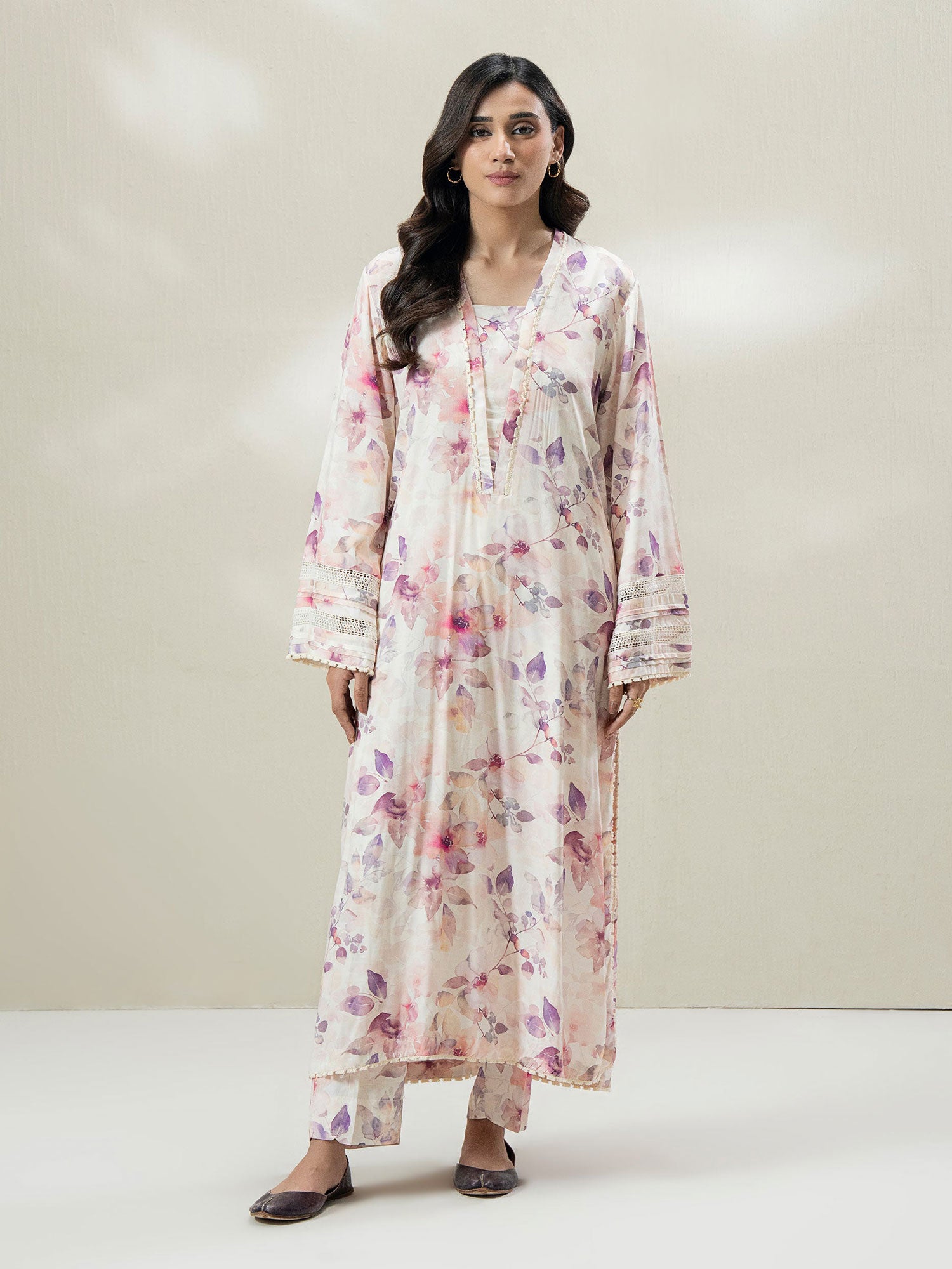 Limelight Off-White Linen 2-Piece Suit (A2412ST)