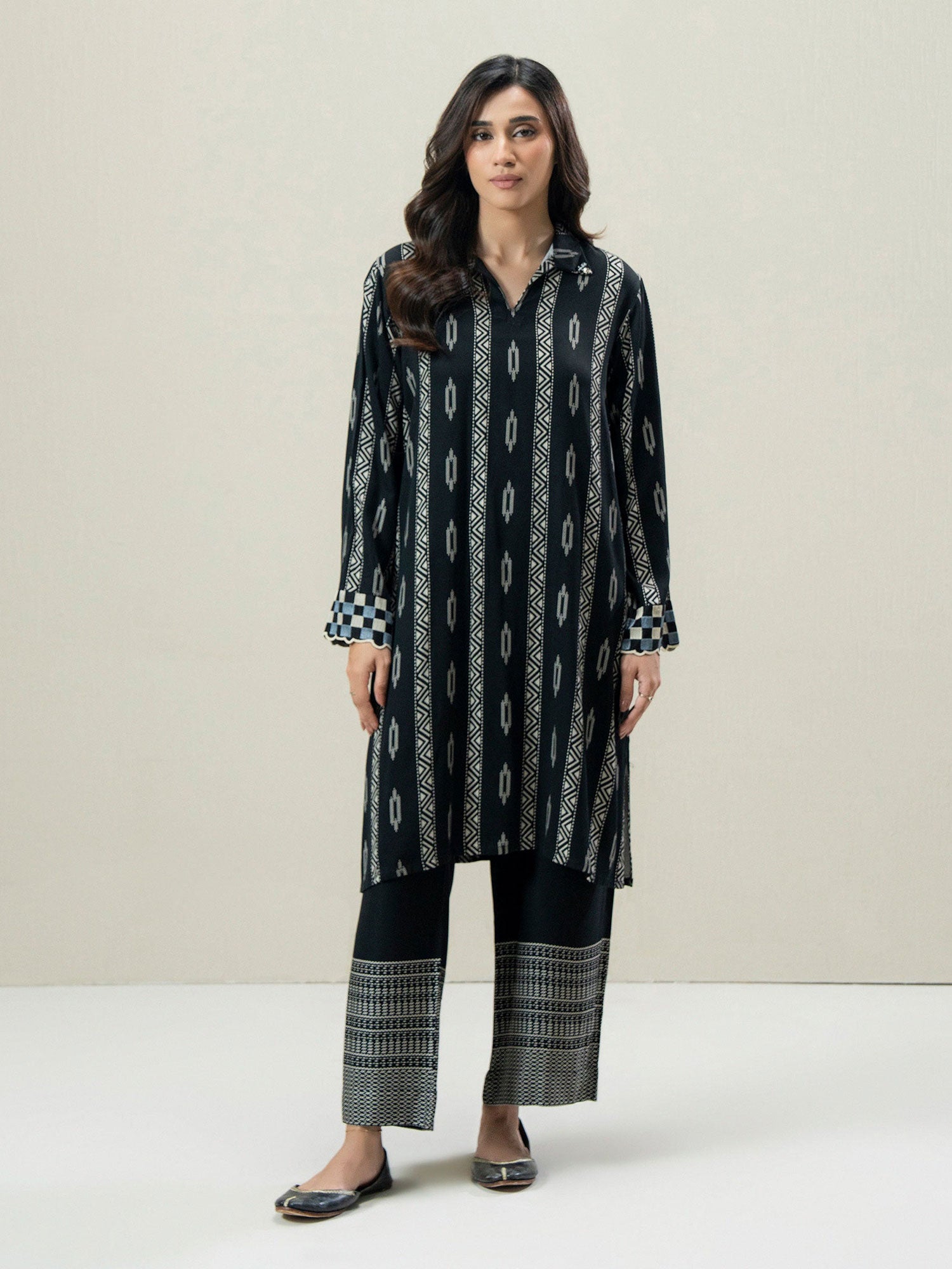 Limelight Black Stone Linen 2-Piece Suit (A3216ST)