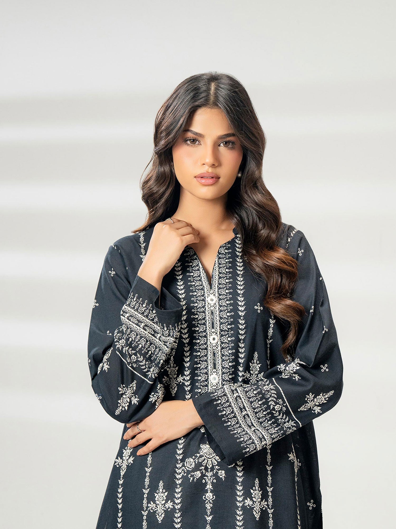 Limelight Black Khaddar 2-Piece Suit (A3379ST)