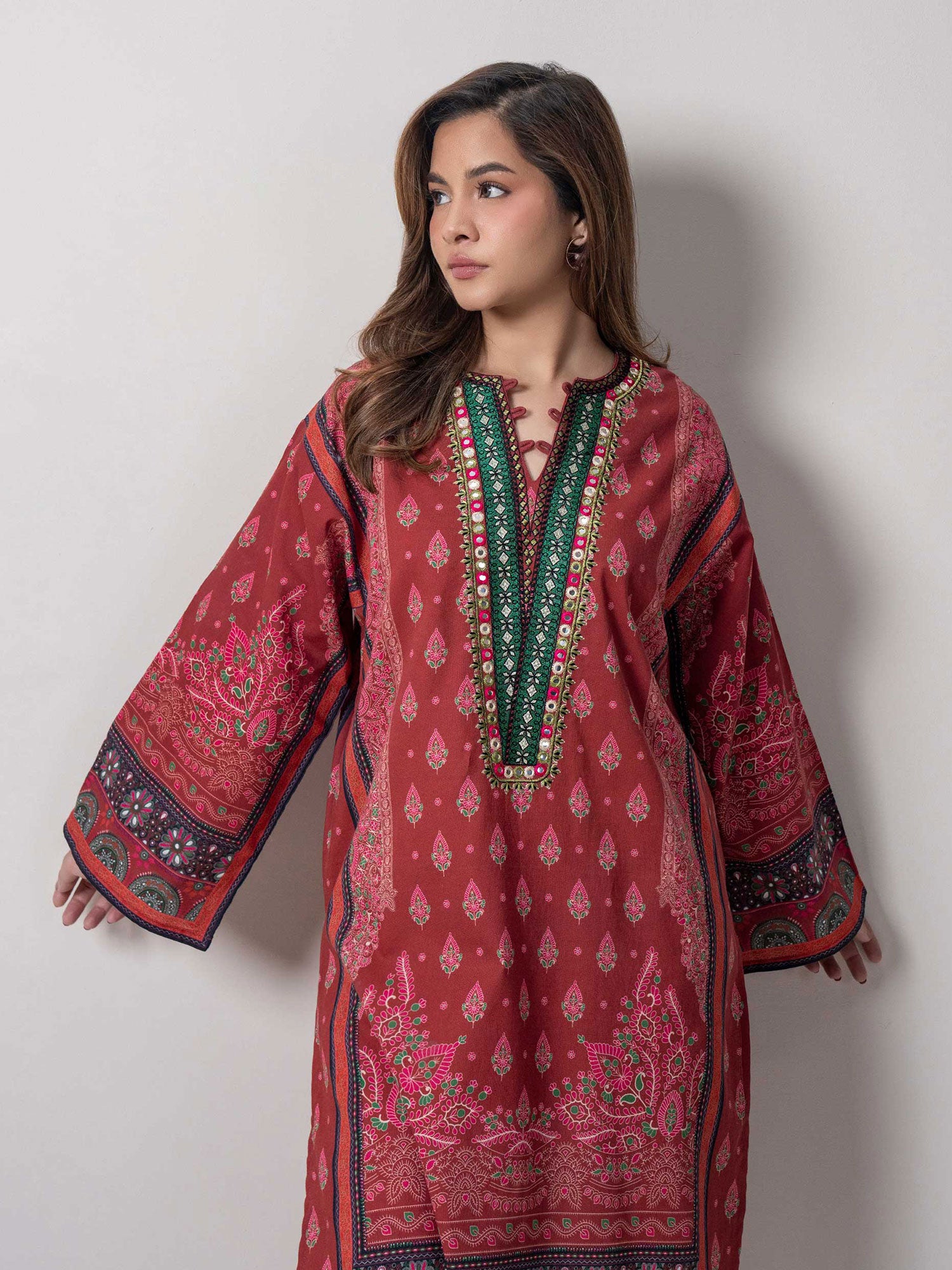 Limelight Deep Pink Khaddar 2-Piece Suit (A3413ST)