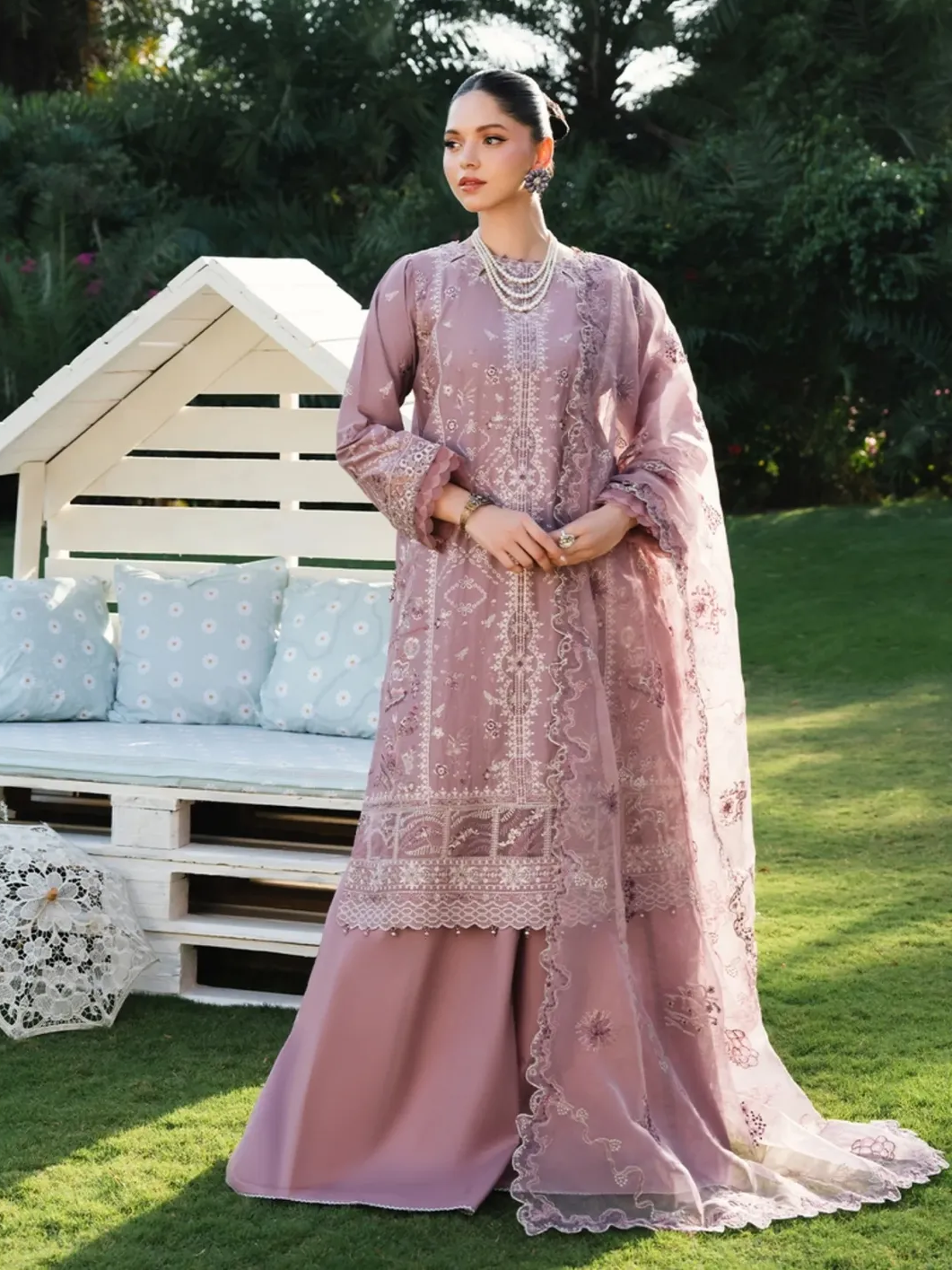 Ally's "Lilly" Mother & Daughter Luxury Festive Suit (AL-1186)