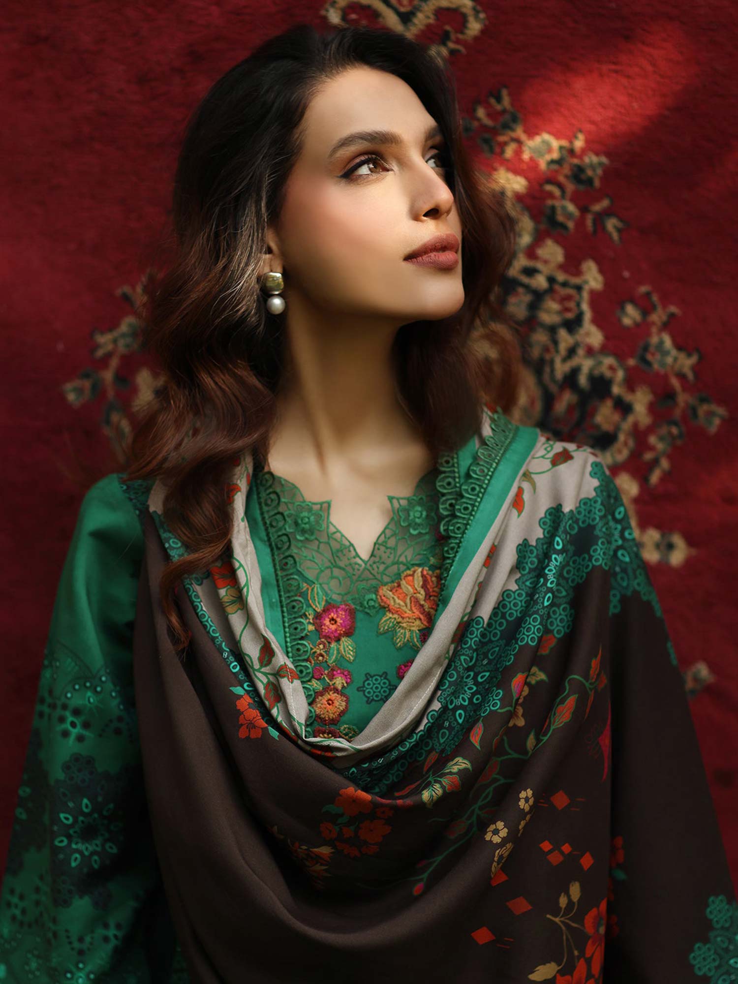 Charizma "Aniq" Unstitched Embroidered Linen 3-Piece Suit (ANW6-14)