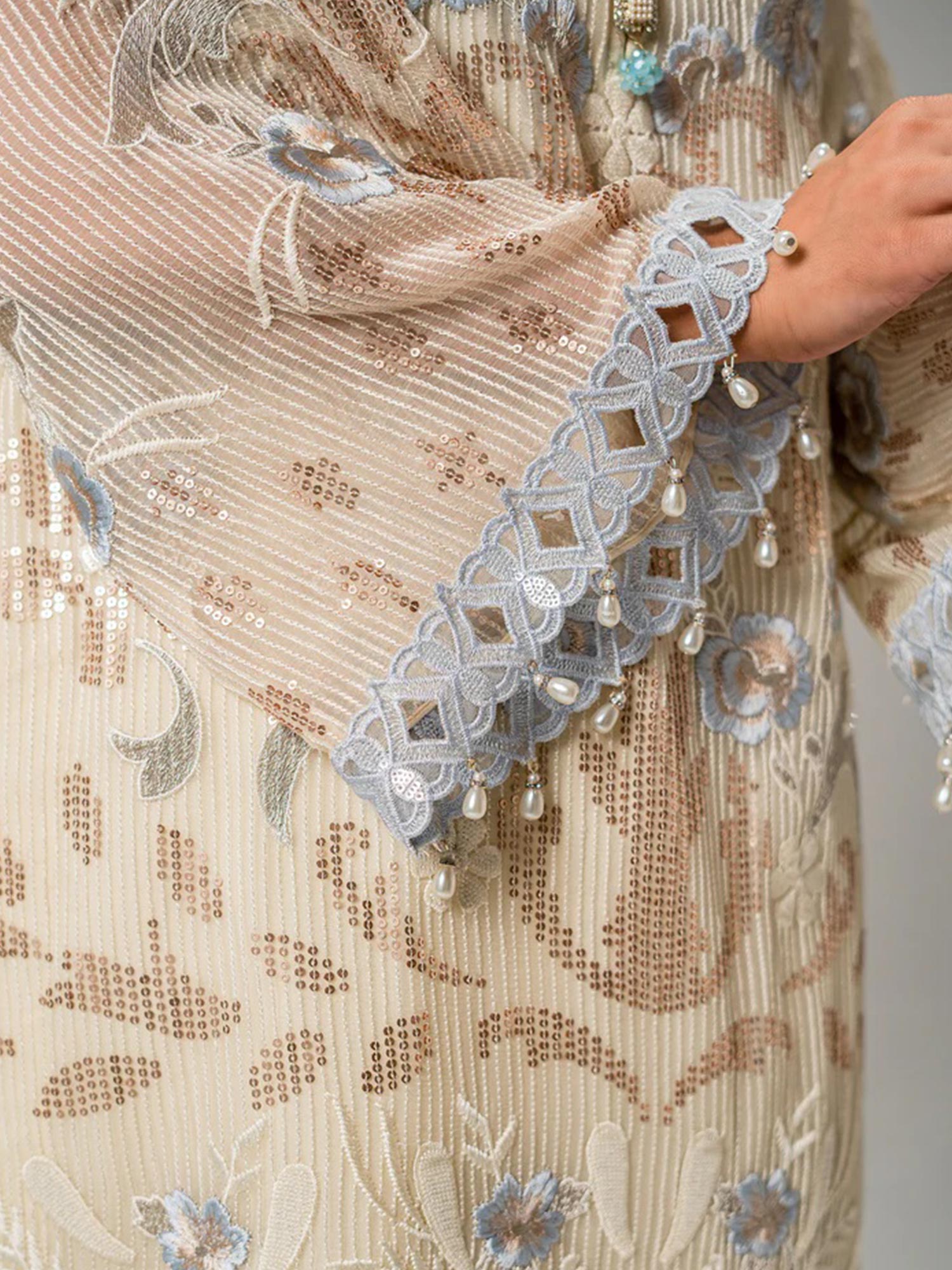 Zebtan "Aura" Luxury Chiffon Unstitched Suit (AR01)