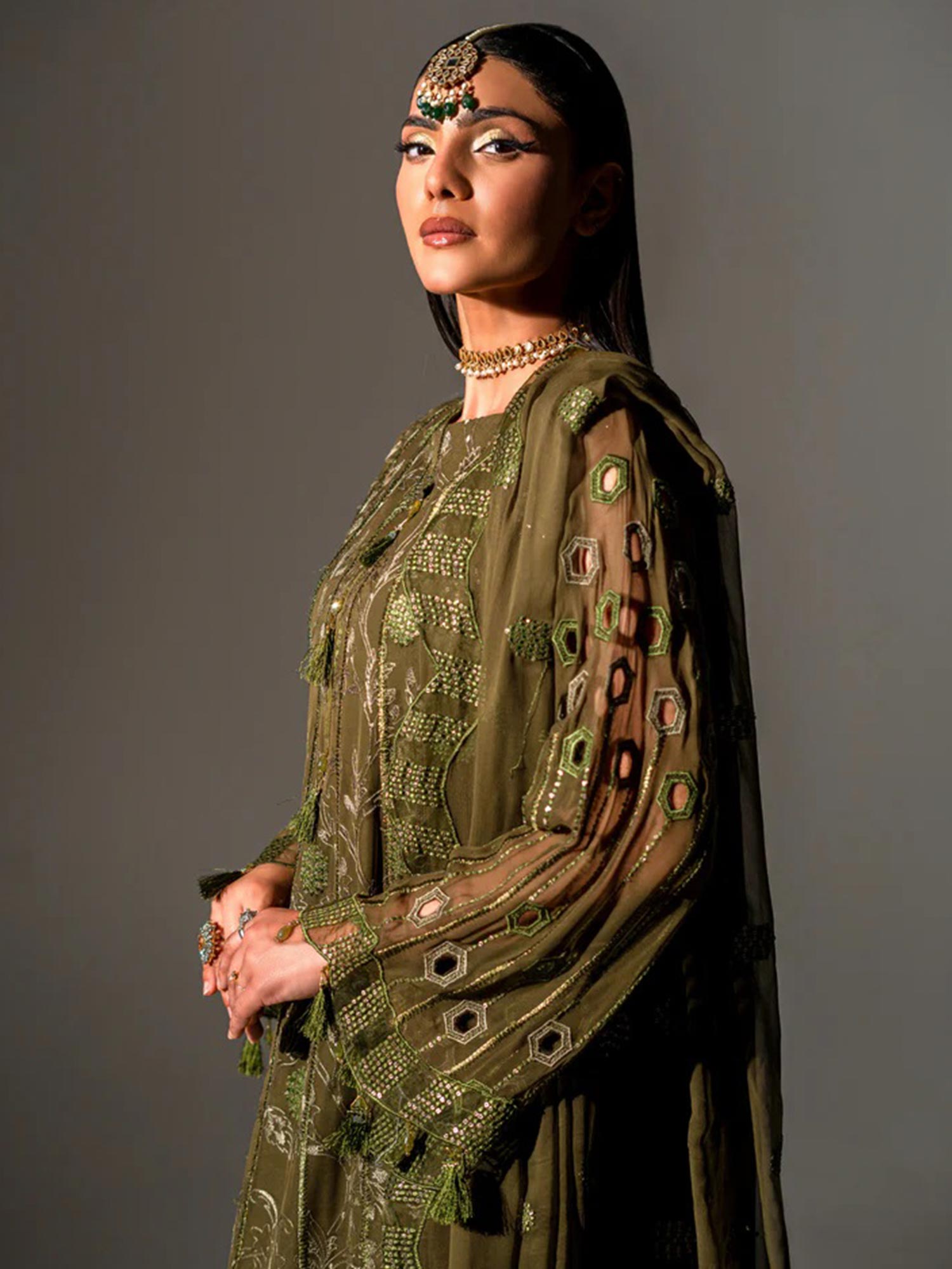 Zebtan "Aura" Luxury Chiffon Unstitched Suit (AR02)