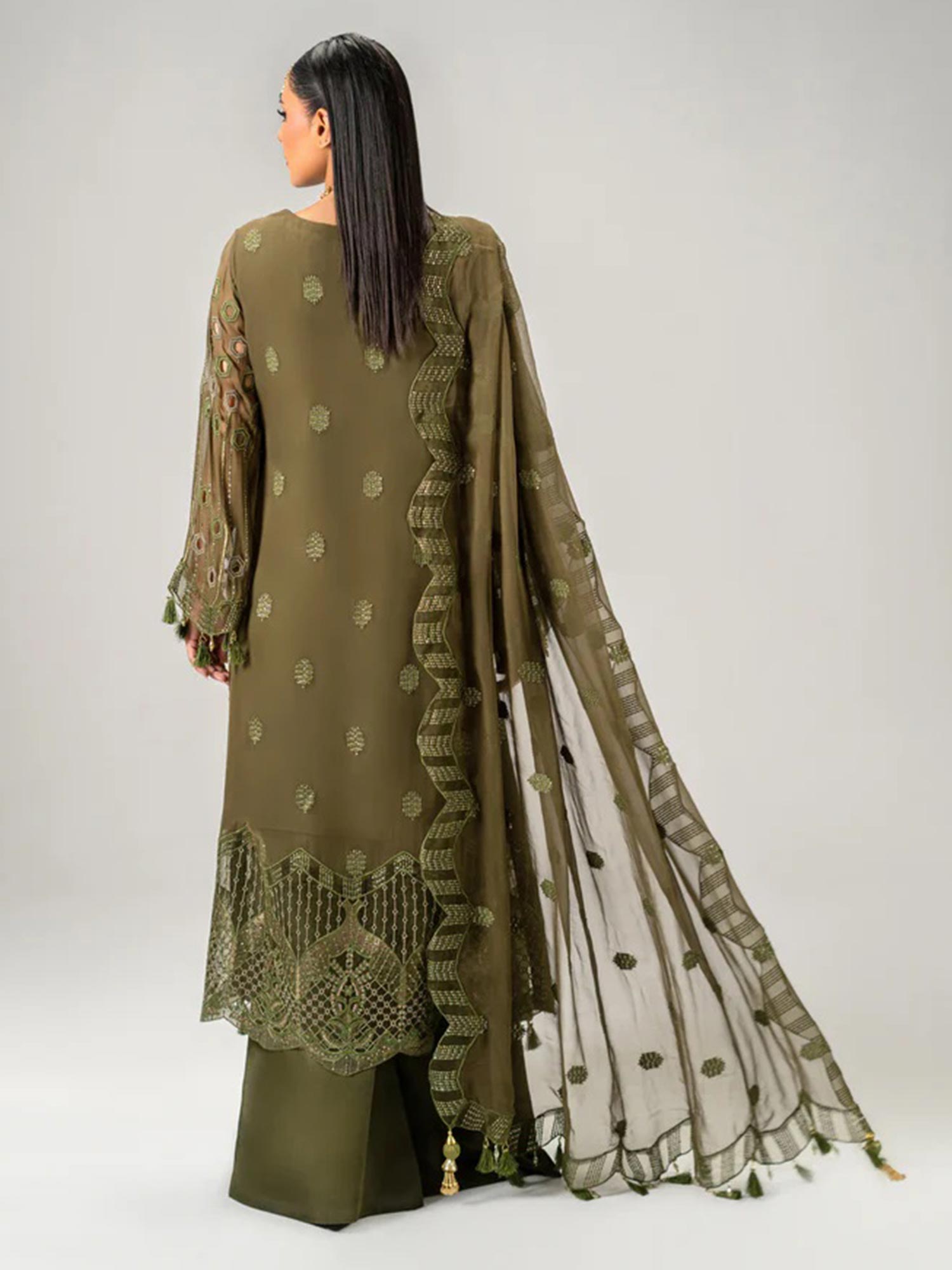 Zebtan "Aura" Luxury Chiffon Unstitched Suit (AR02)