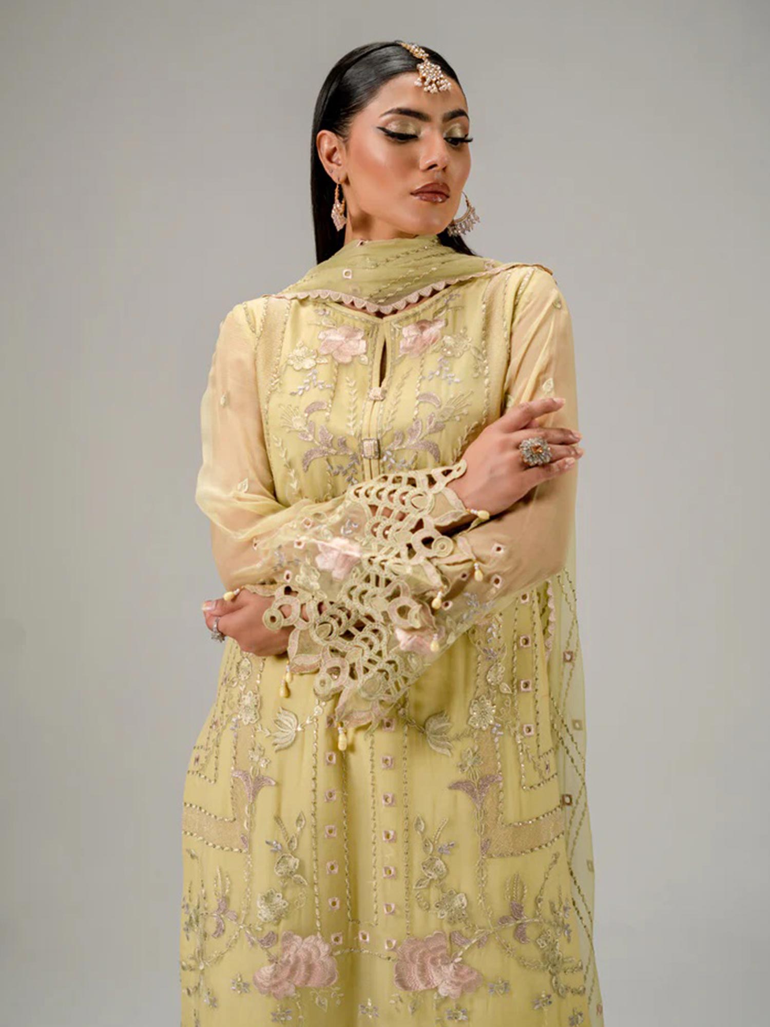 Zebtan "Aura" Luxury Chiffon Unstitched Suit (AR03)