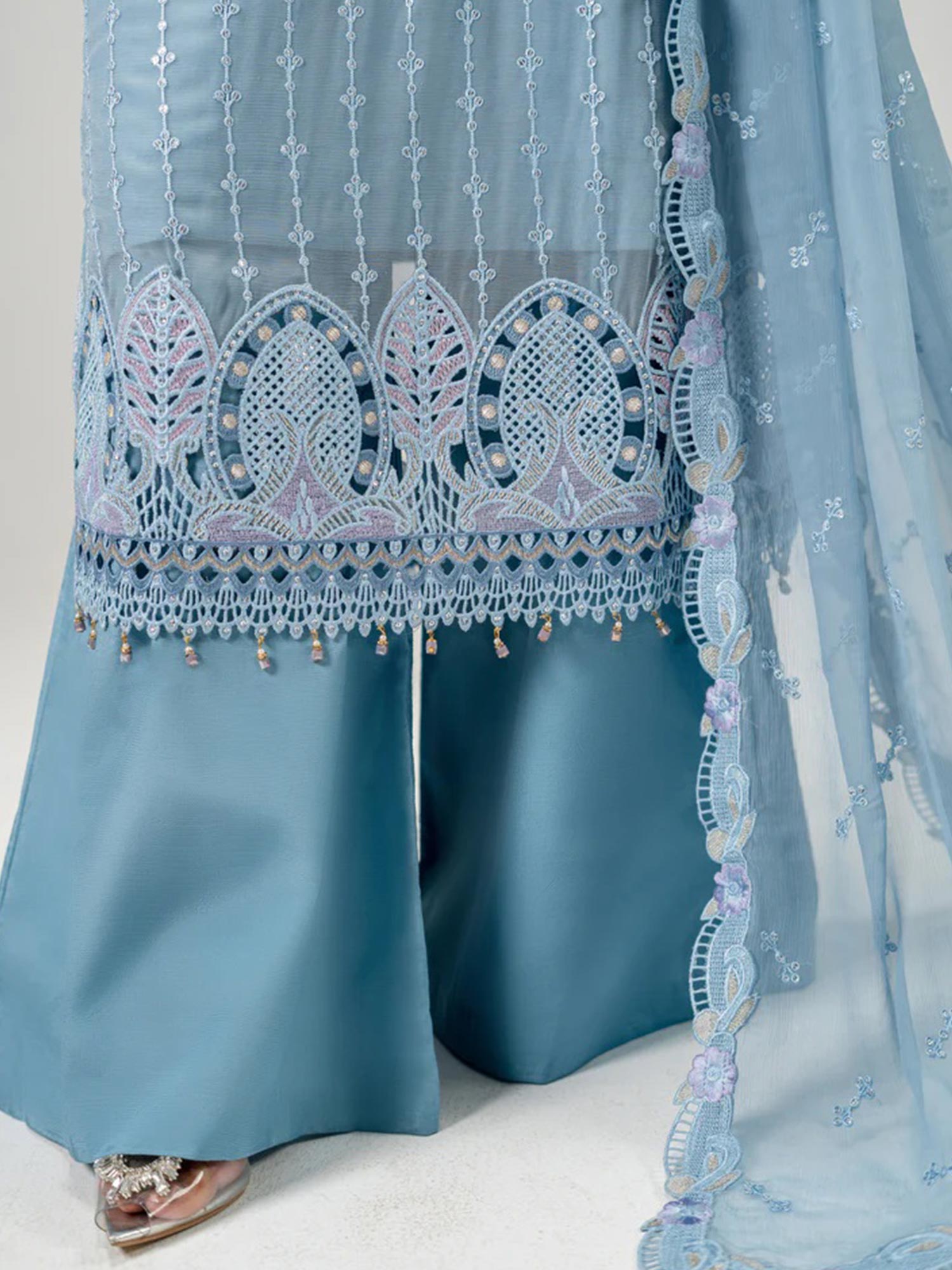Zebtan "Aura" Luxury Chiffon Unstitched Suit (AR04)