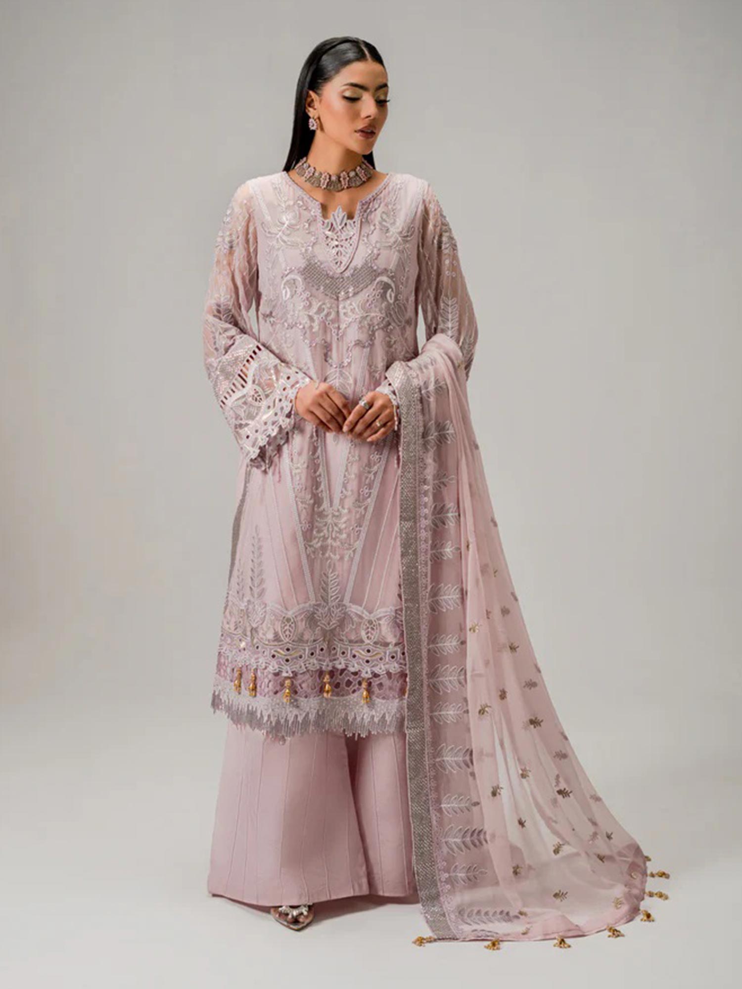 Zebtan "Aura" Luxury Chiffon Unstitched Suit (AR05)