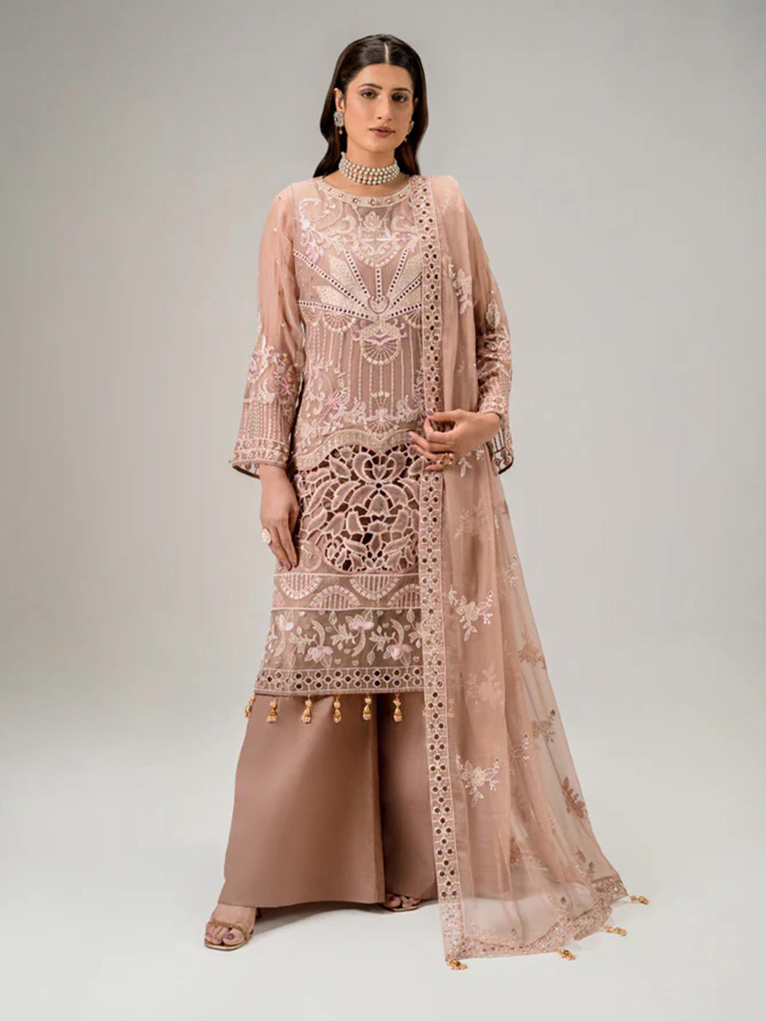 Zebtan "Aura" Luxury Chiffon Unstitched Suit (AR06)