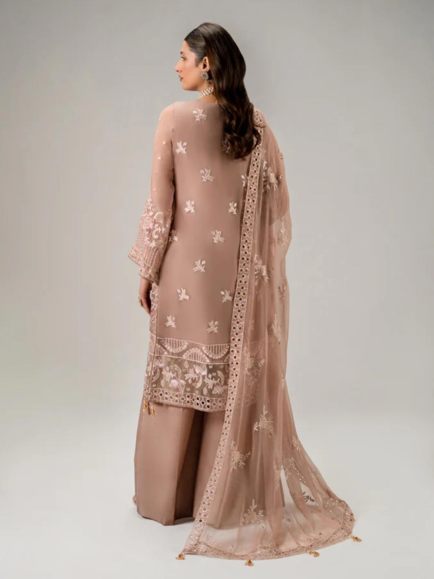 Zebtan "Aura" Luxury Chiffon Unstitched Suit (AR06)