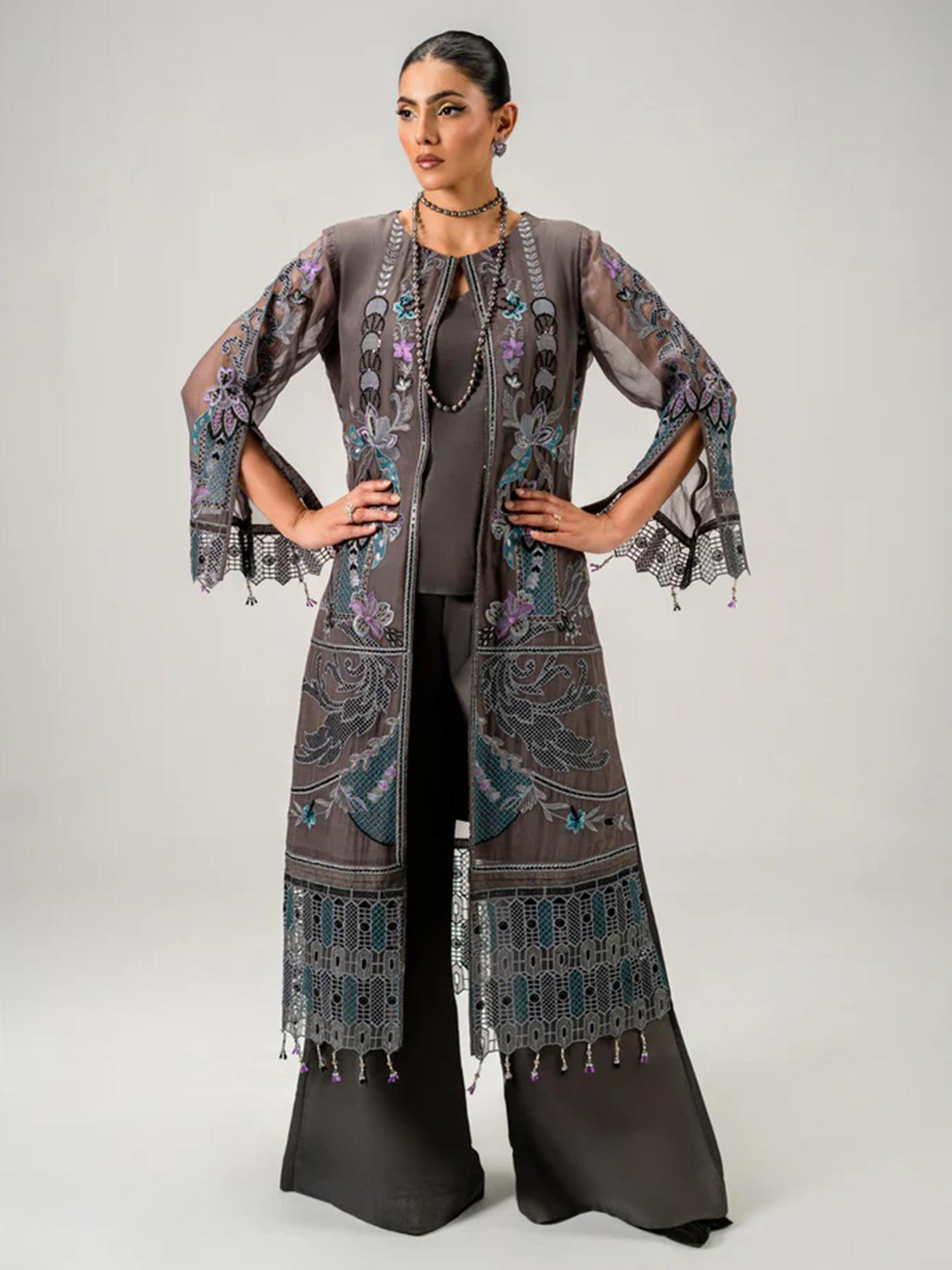 Zebtan "Aura" Luxury Chiffon Unstitched Suit (AR07)
