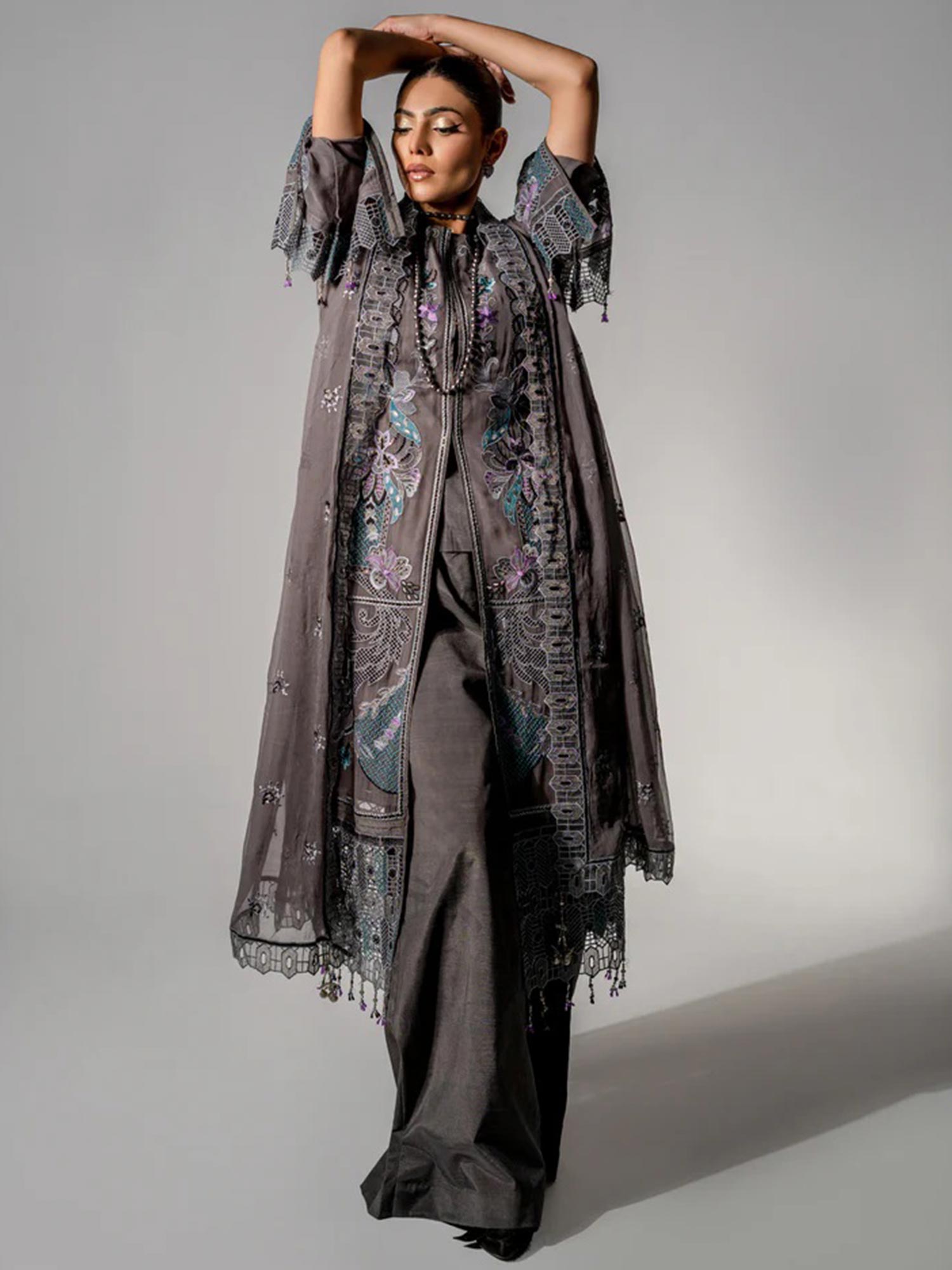 Zebtan "Aura" Luxury Chiffon Unstitched Suit (AR07)