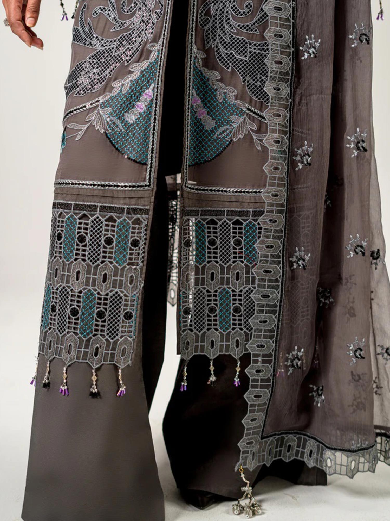 Zebtan "Aura" Luxury Chiffon Unstitched Suit (AR07)