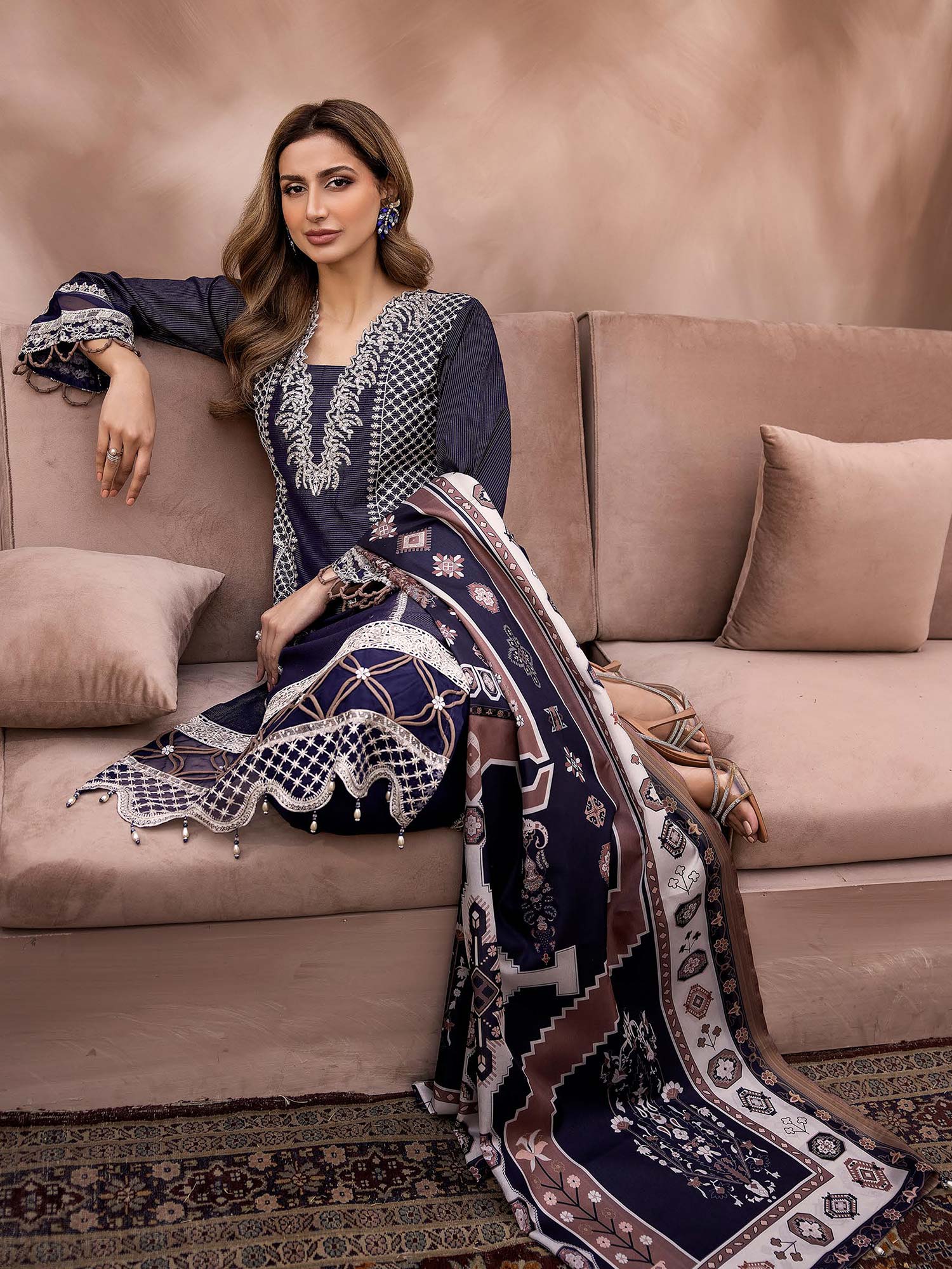 Ally's Masoori Lawn Suit (AL-740)