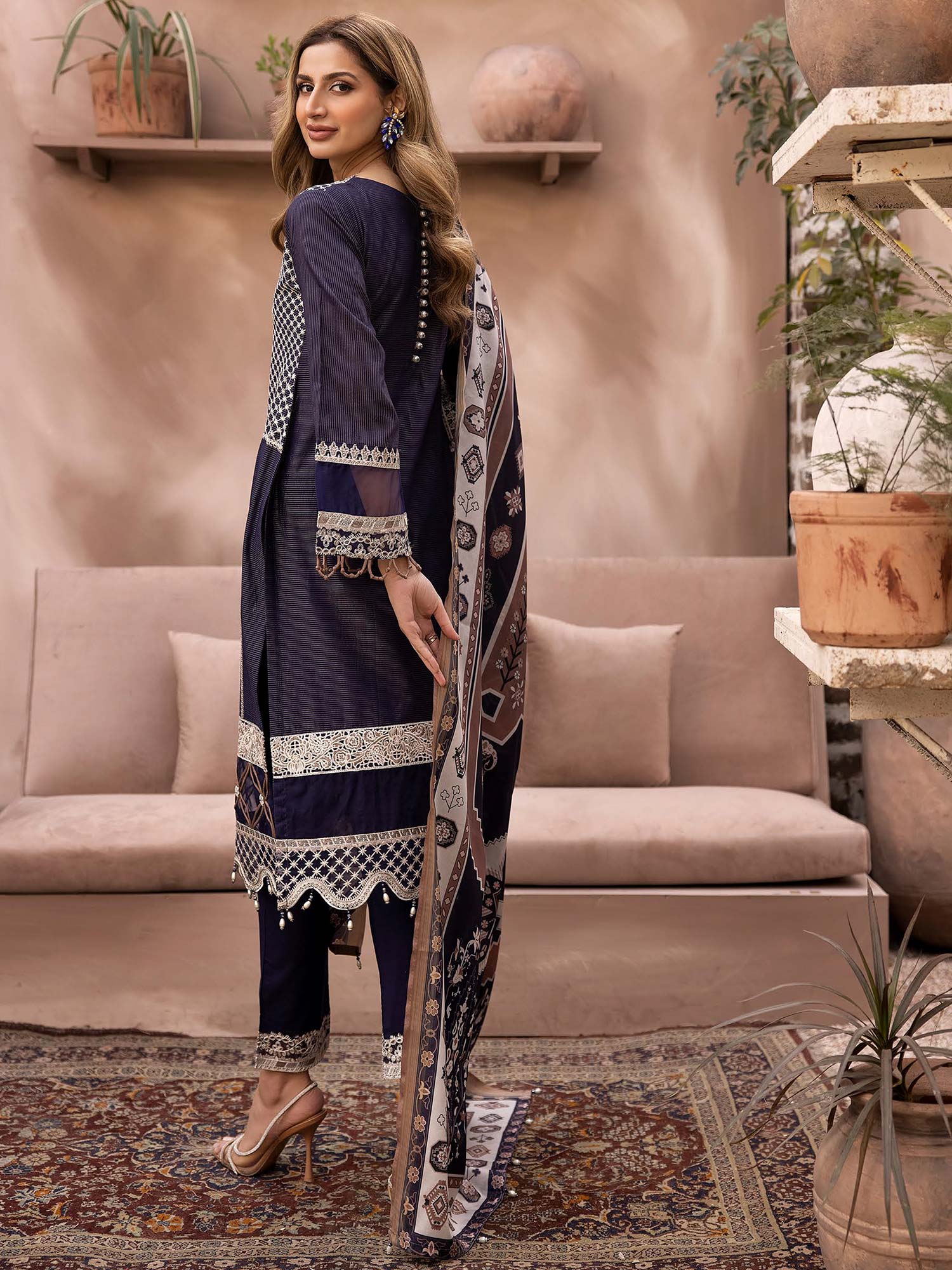 Ally's Masoori Lawn Suit (AL-740)
