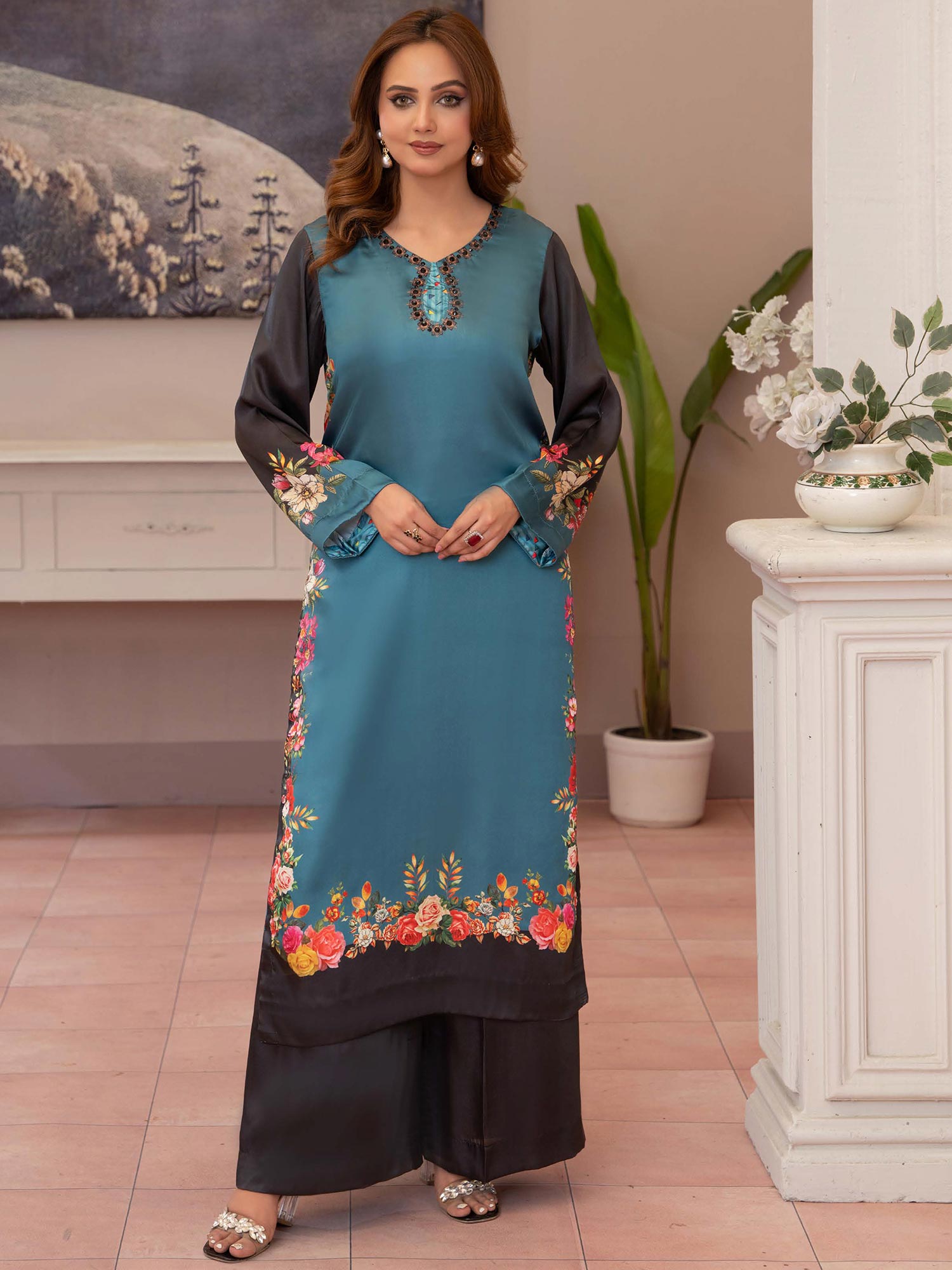 Raniya.H "Aura" Silk Co-Ords 2pc Suit - ZARMINA