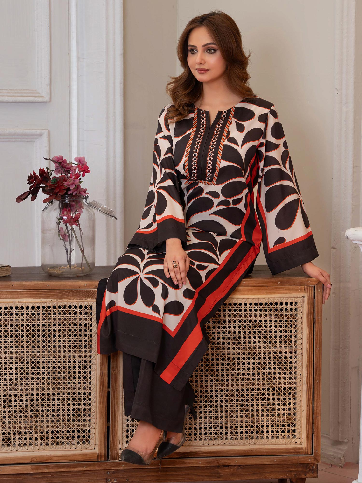 Raniya.H "Aura" Silk Co-Ords 2pc Suit - AFREEN