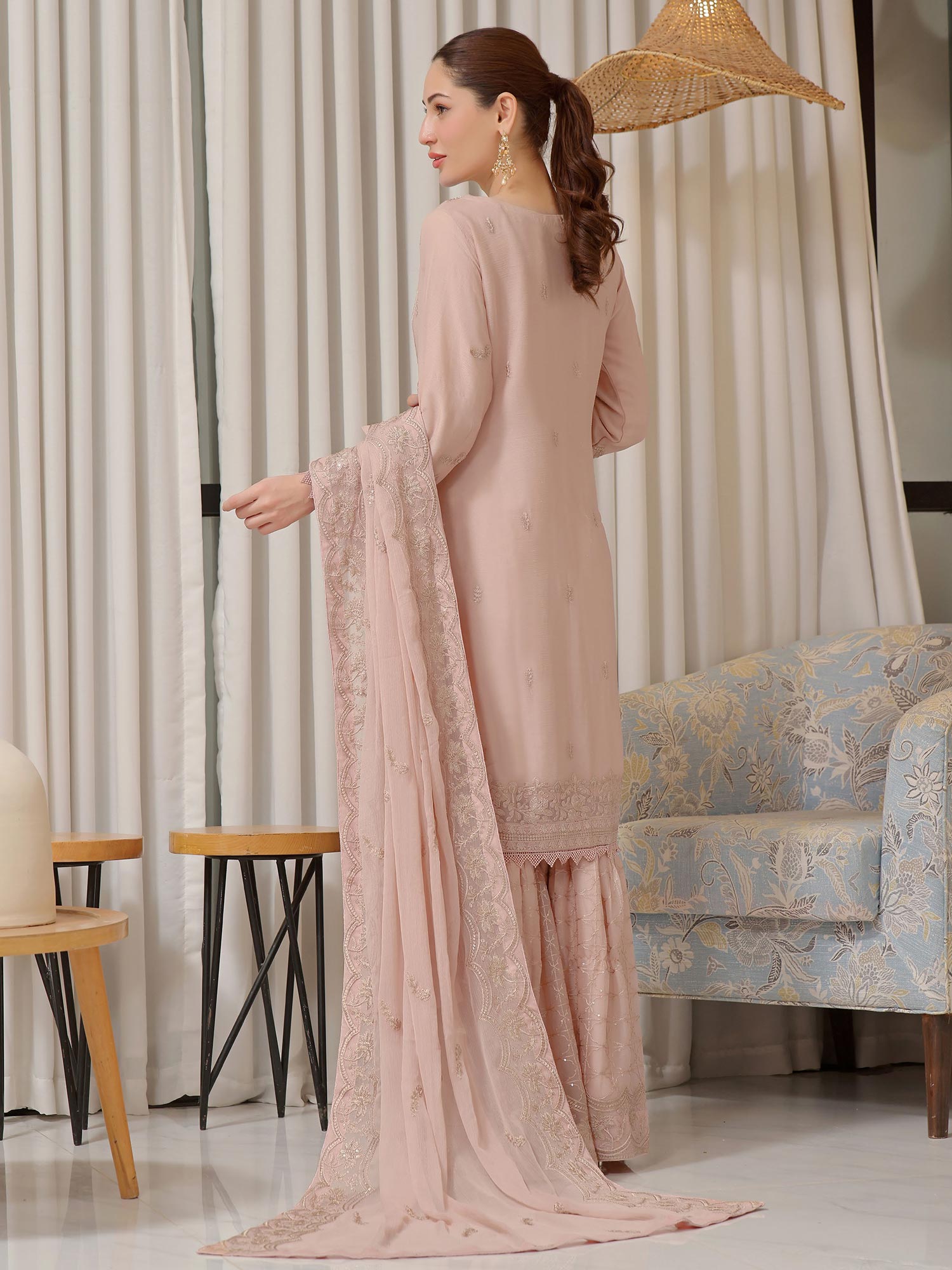 Wardah Uzair "Baag-e-Bahar" Luxury Embroidered Chiffon Suit - Bahar