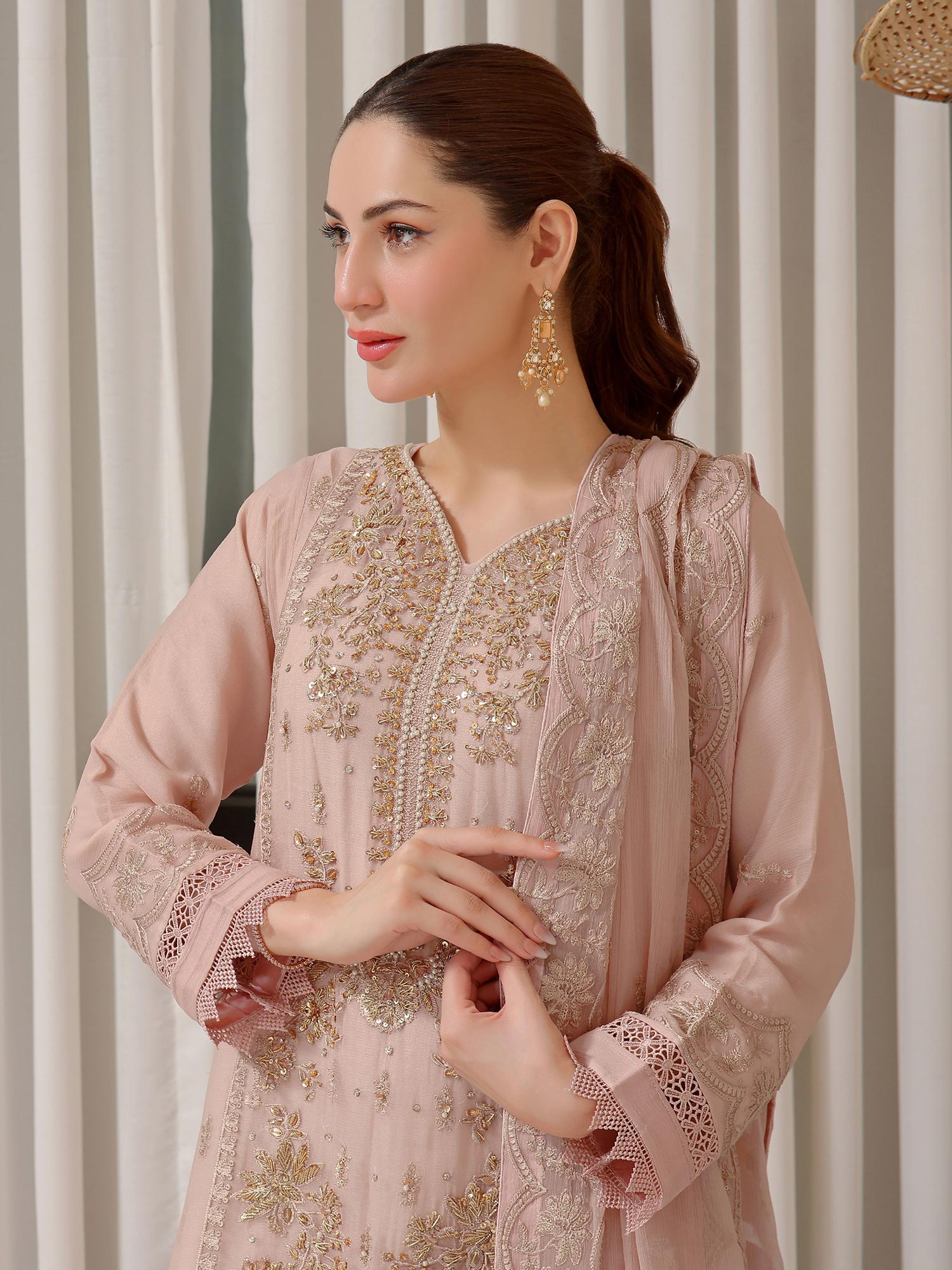 Wardah Uzair "Baag-e-Bahar" Luxury Embroidered Chiffon Suit - Bahar