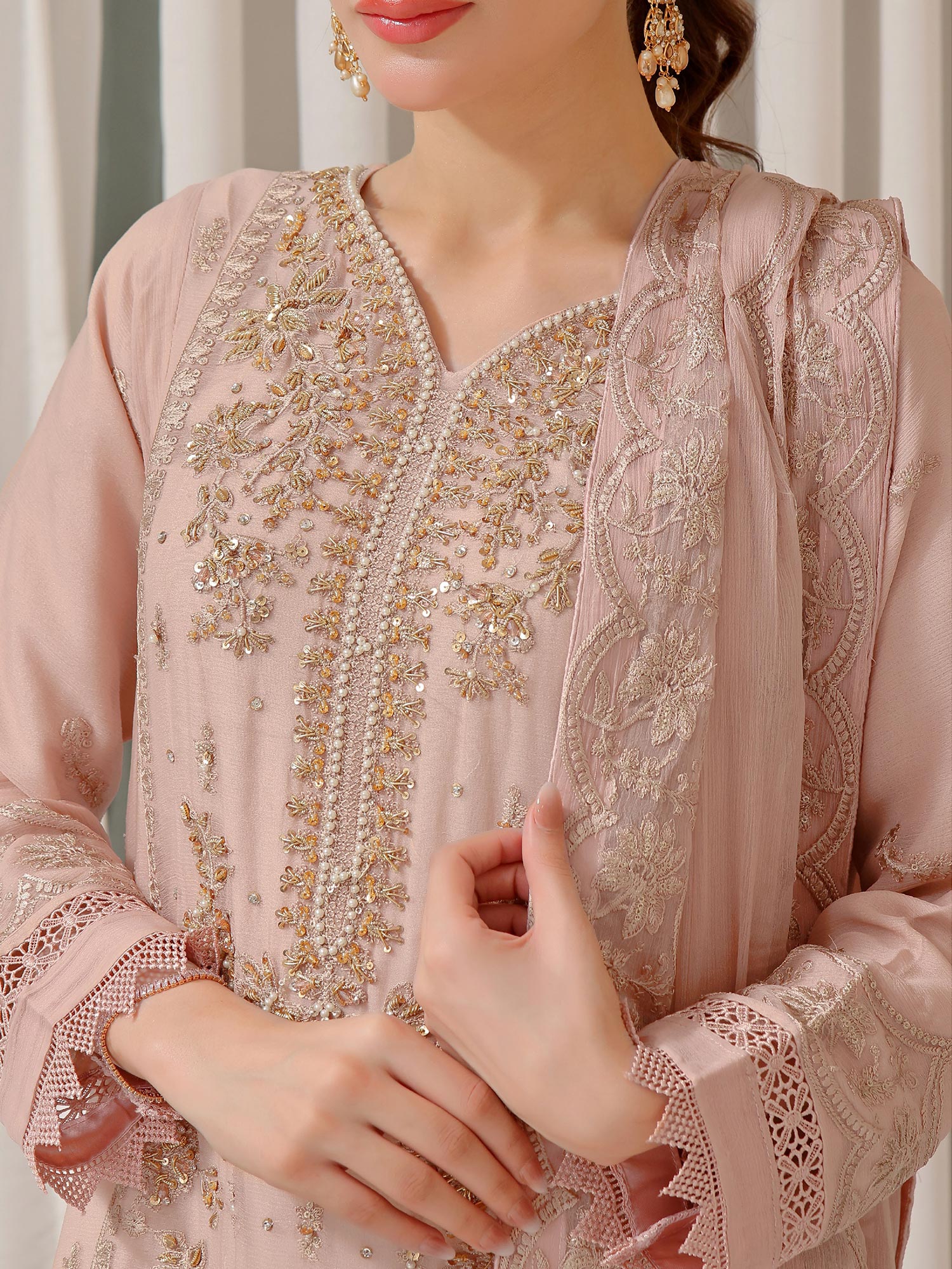 Wardah Uzair "Baag-e-Bahar" Luxury Embroidered Chiffon Suit - Bahar