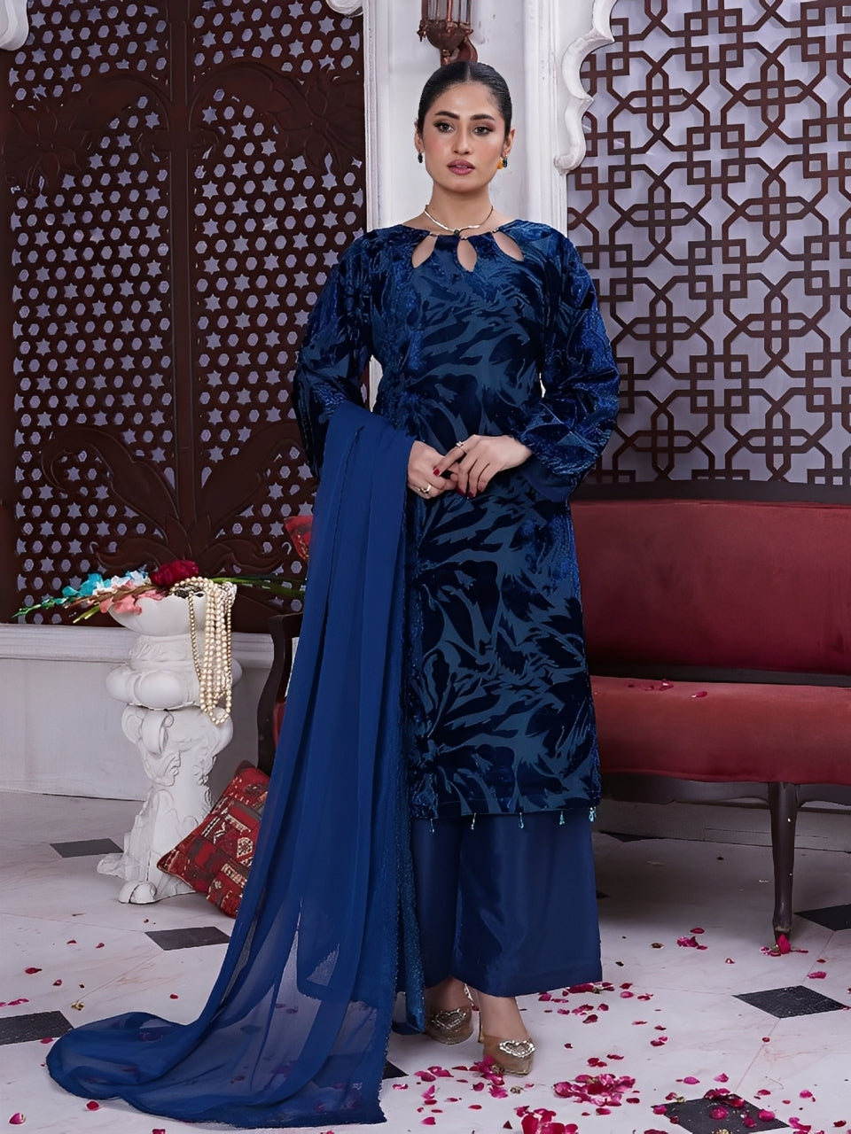 Rangz Plachi 3-Piece Suit - Cobalt Blue