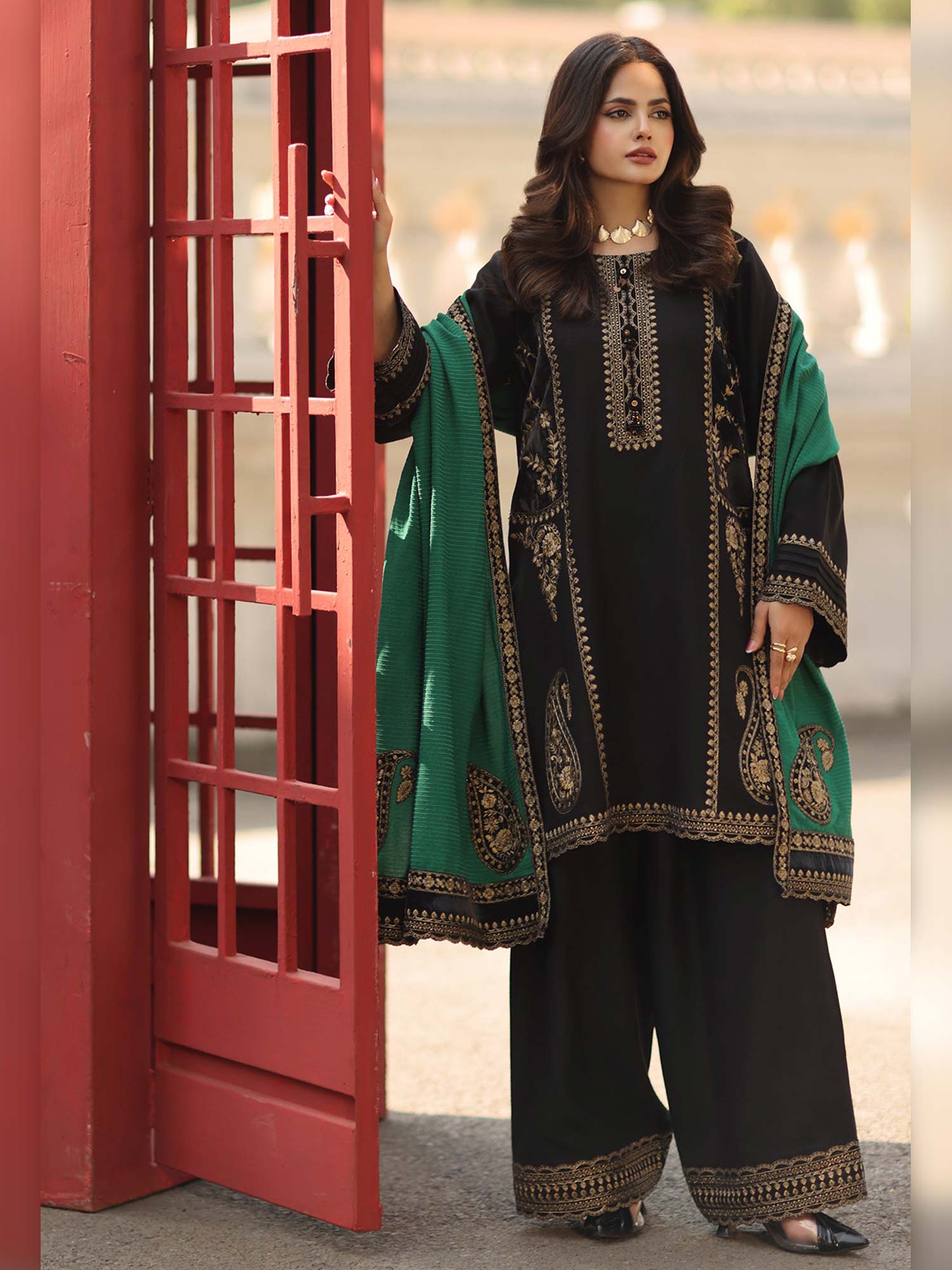 Charizma "Signature" Unstitched Leather-Peach Suit (CSW5-06)