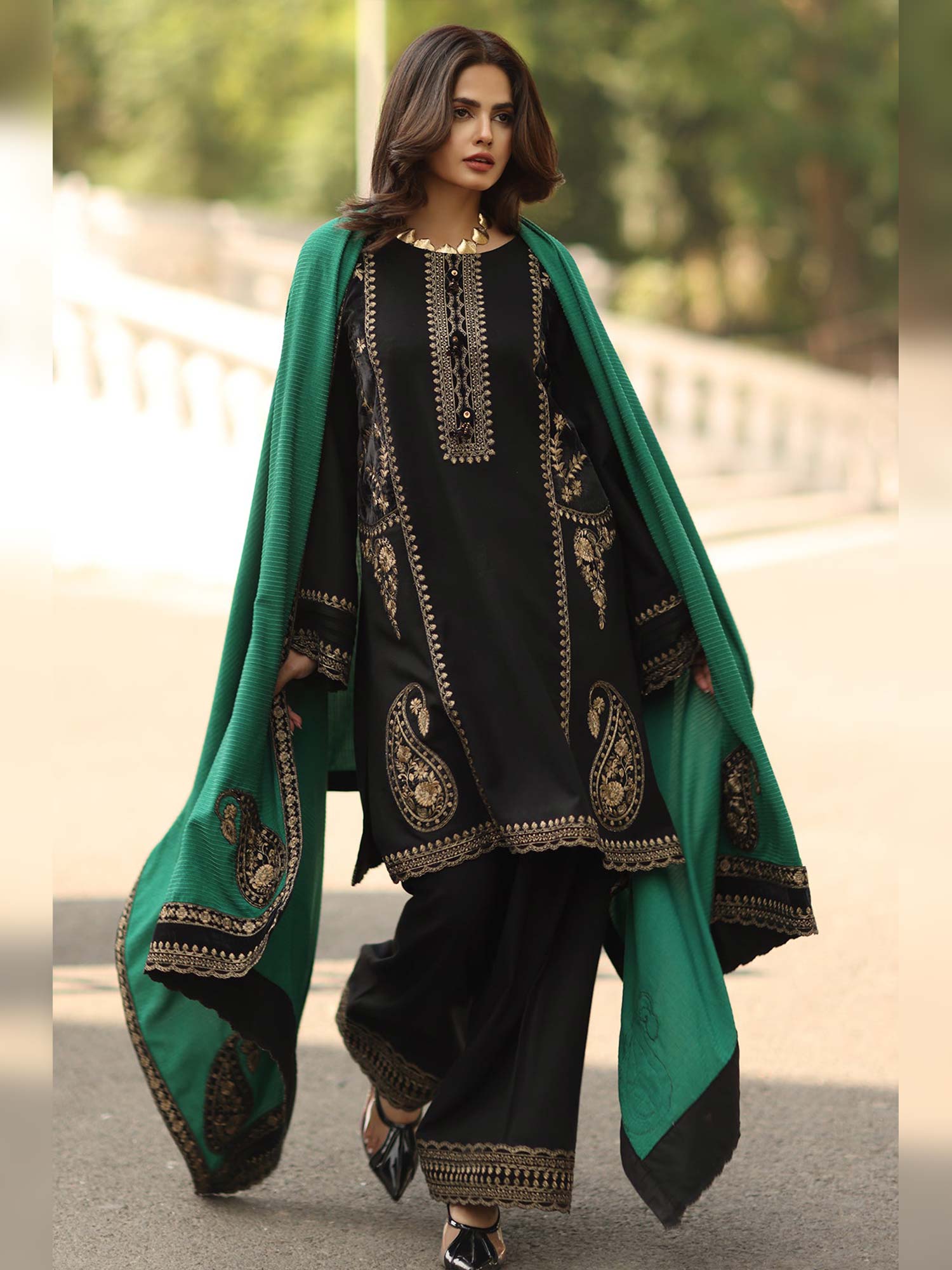 Charizma "Signature" Unstitched Leather-Peach Suit (CSW5-06)