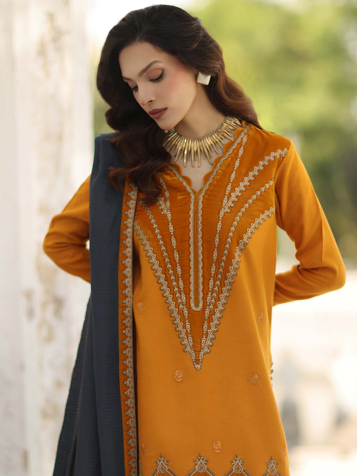 Charizma "Signature" Unstitched Leather-Peach Suit (CSW5-08)