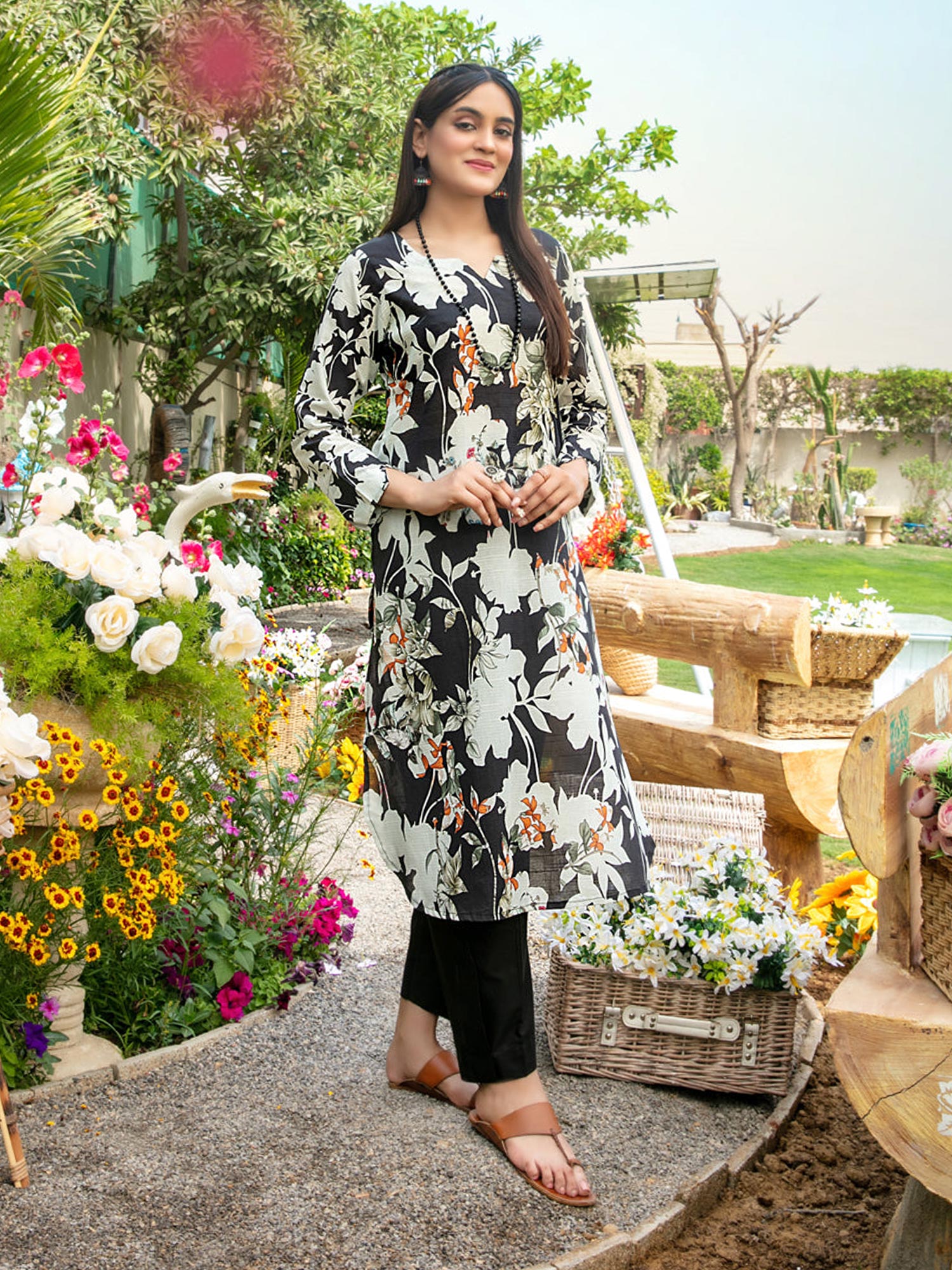 Tawakkal "Asmira" Printed Lawn Shirt (D1584)