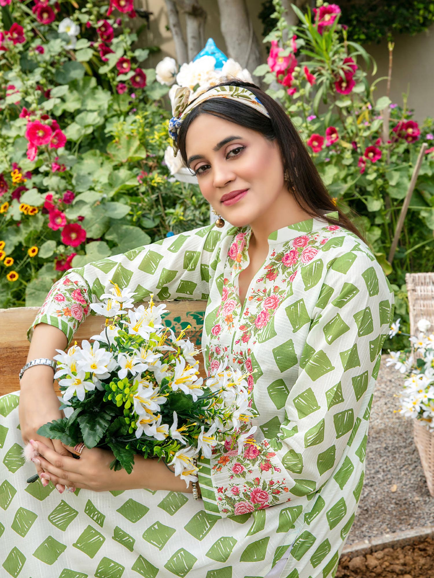 Tawakkal "Asmira" Printed Lawn Shirt (D1585)