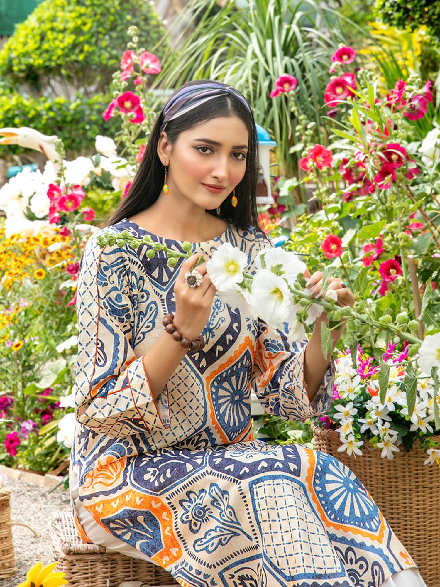 Tawakkal "Asmira" Printed Lawn Shirt (D1589)