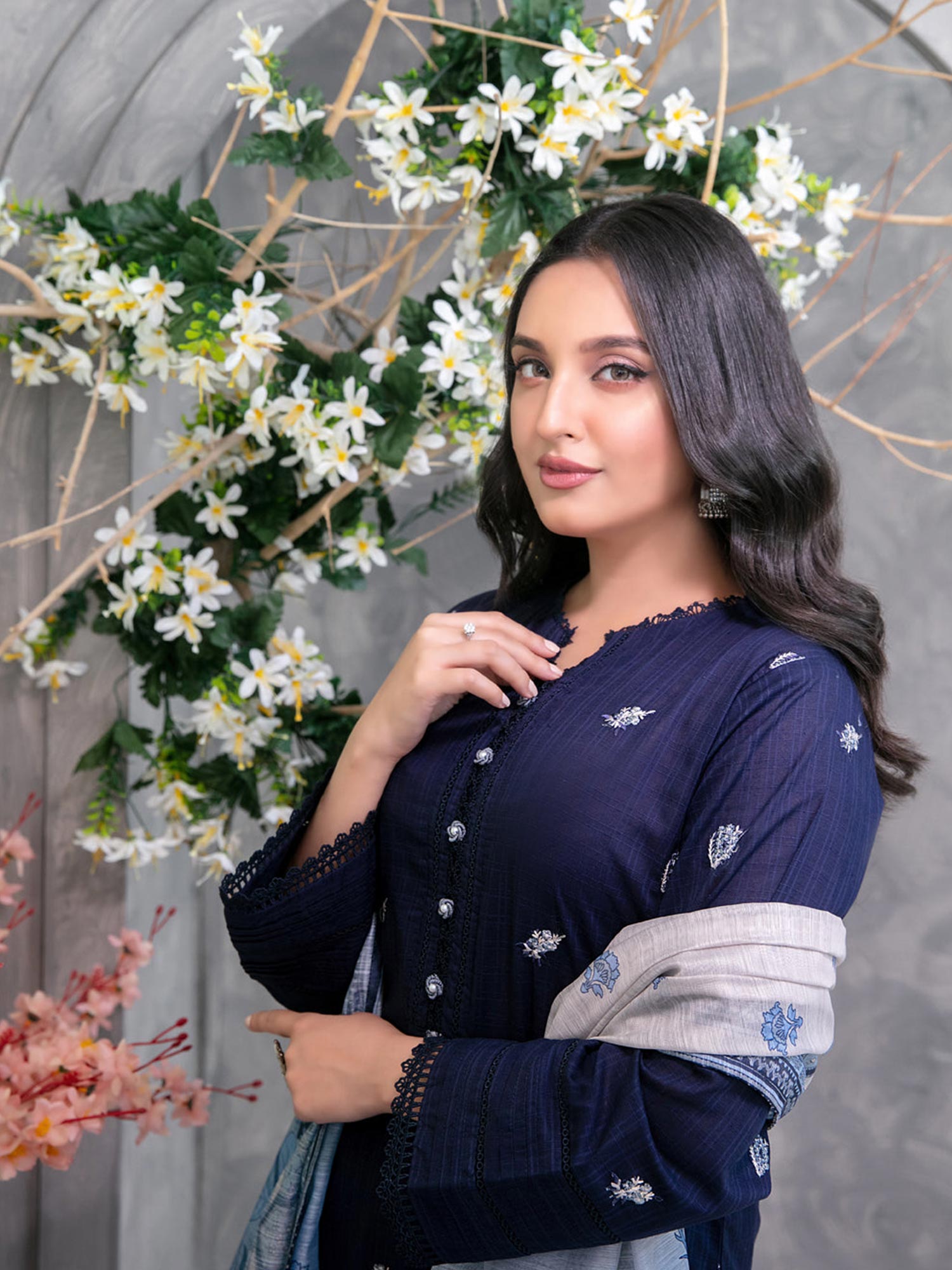 Tawakkal "Zarwisha" Embroidered Lawn Suit (D3275) - Blue