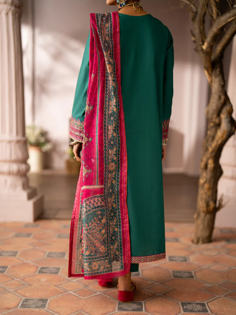 Casual Lite Embroidered Cotton Lawn 3-Piece Suit - Aleena
