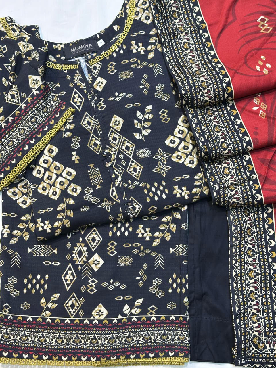 Black Winter Slub Linen Casual 3-Piece Suit