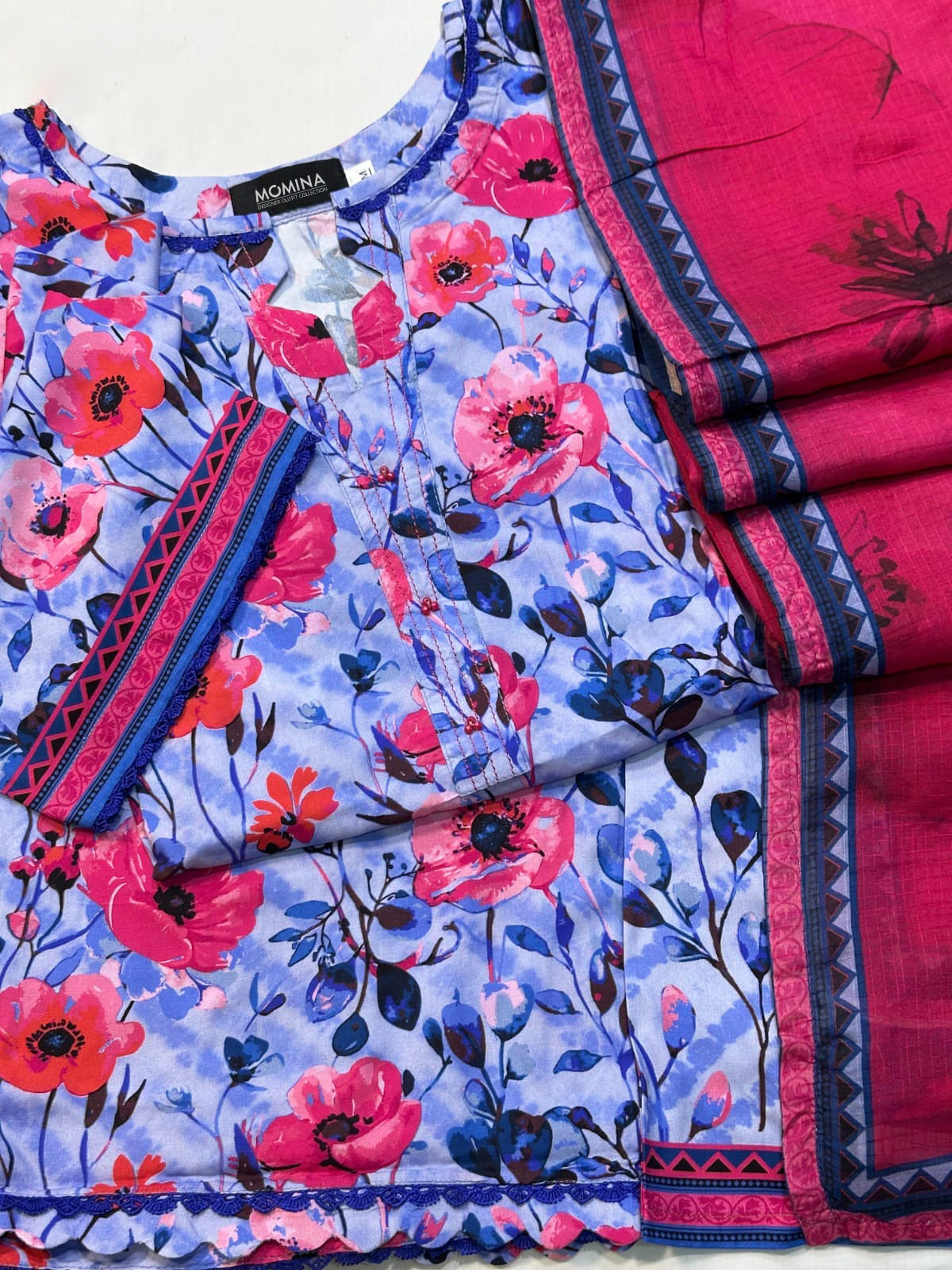 Periwinkle Blue Winter Slub Linen Casual 3-Piece Suit