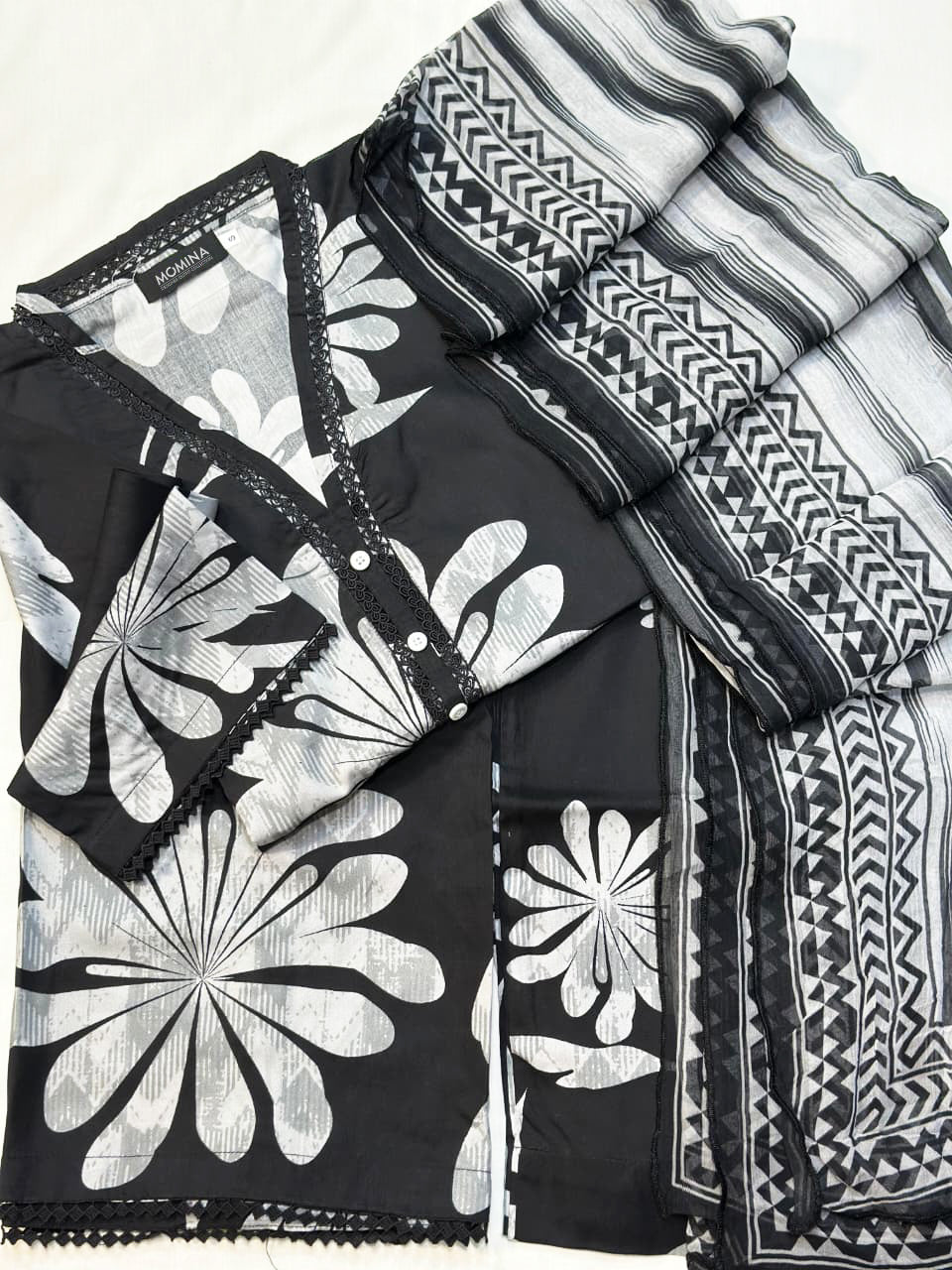 Black Winter Slub Linen Casual 3-Piece Suit