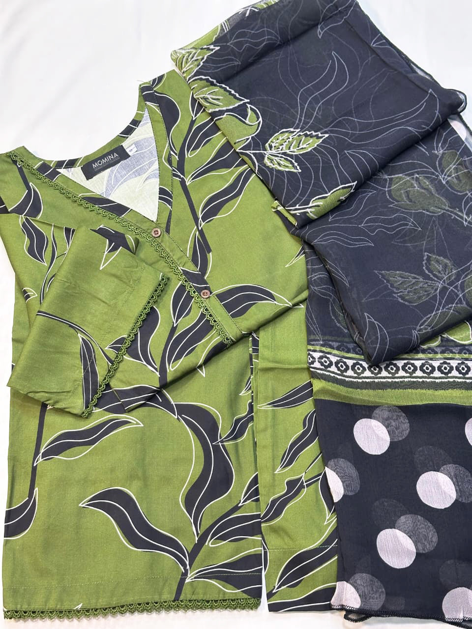 Green Winter Slub Linen Casual 3-Piece Suit