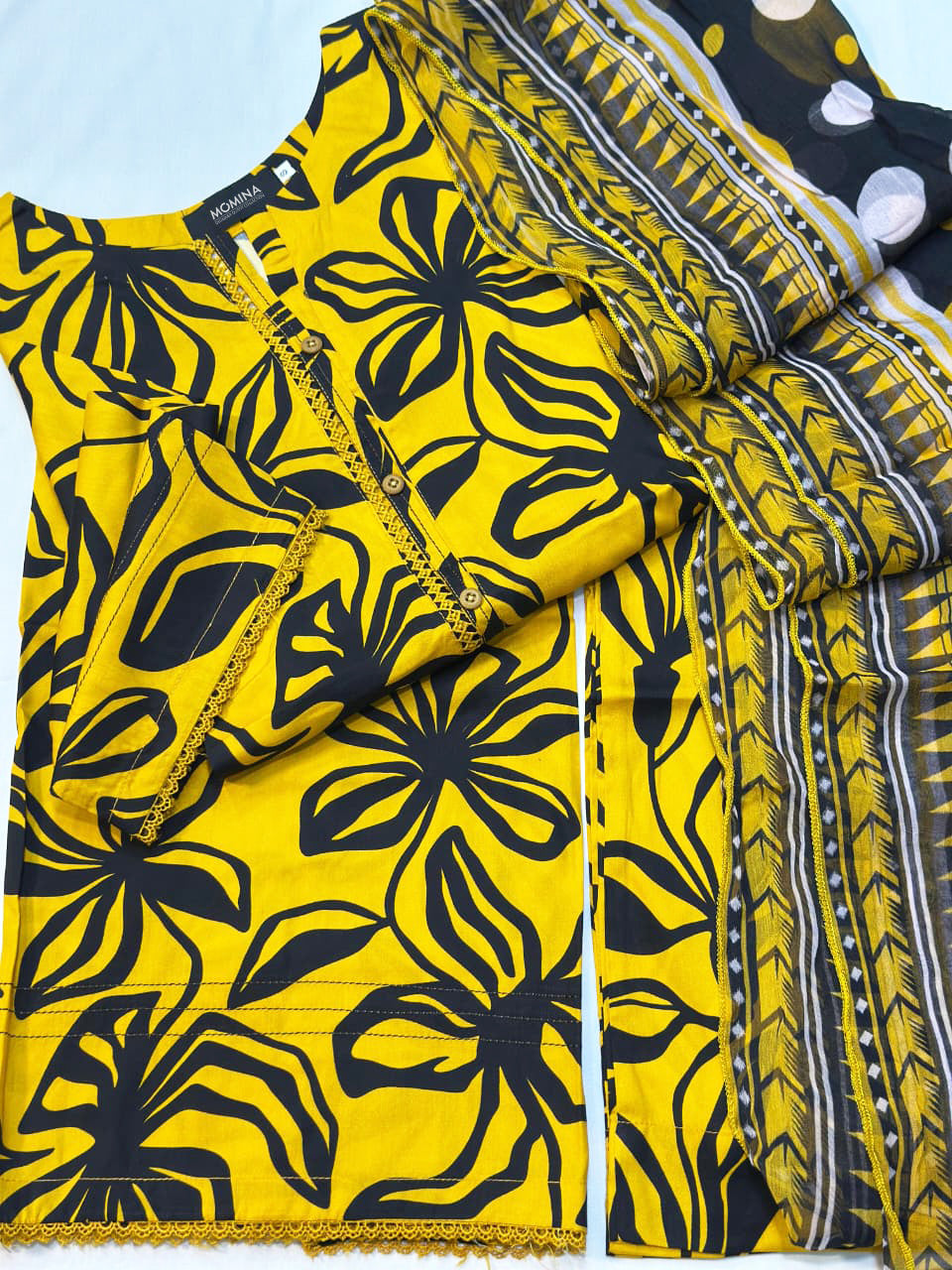 Mustard Winter Slub Linen Casual 3-Piece Suit