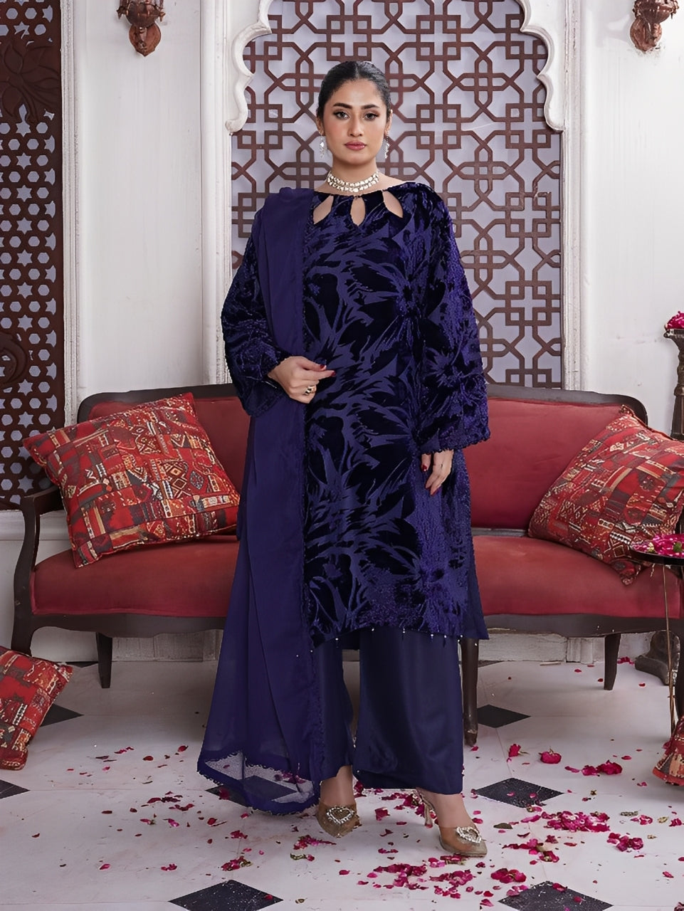 Rangz Plachi 3-Piece Suit - Indigo