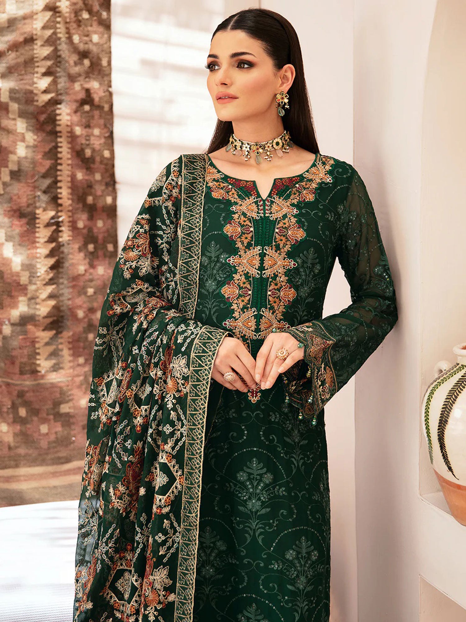 Chiffon suit piece shop