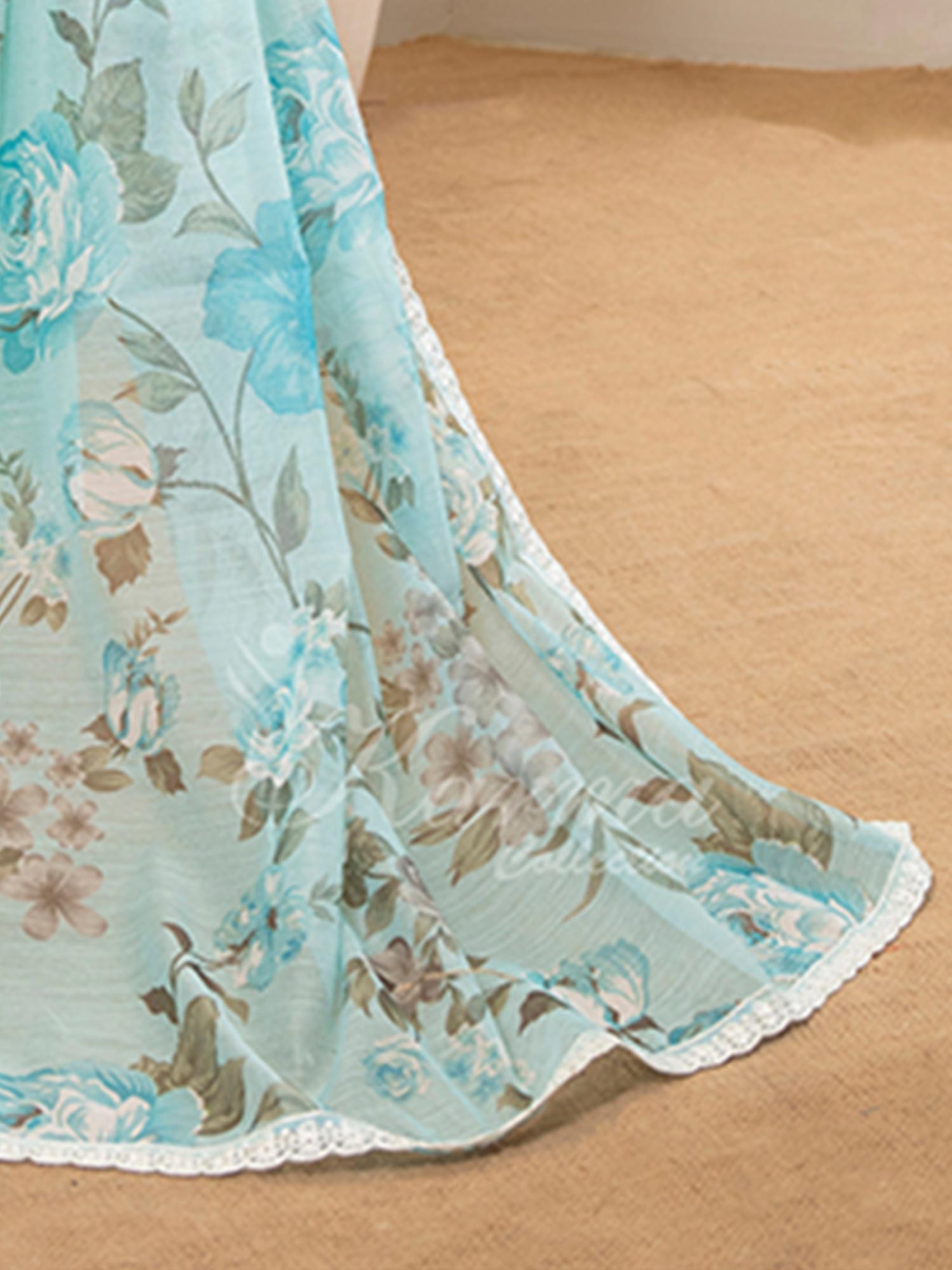 Karma Collection "Kayseria" Soft Blue Embroidered Suit (KC1417)