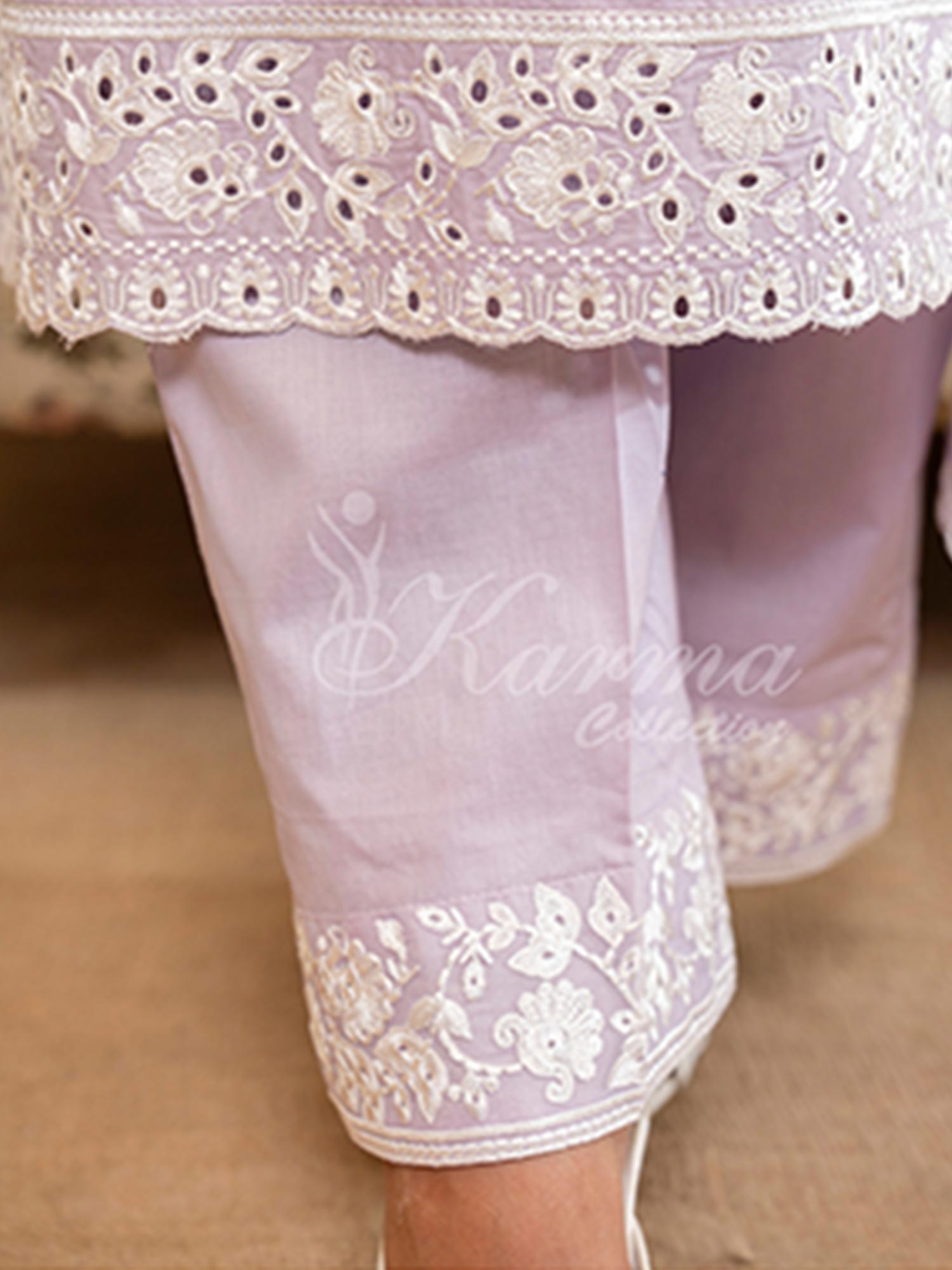 Karma Collection "Kayseria" Lilac Embroidered Suit (KC1417)