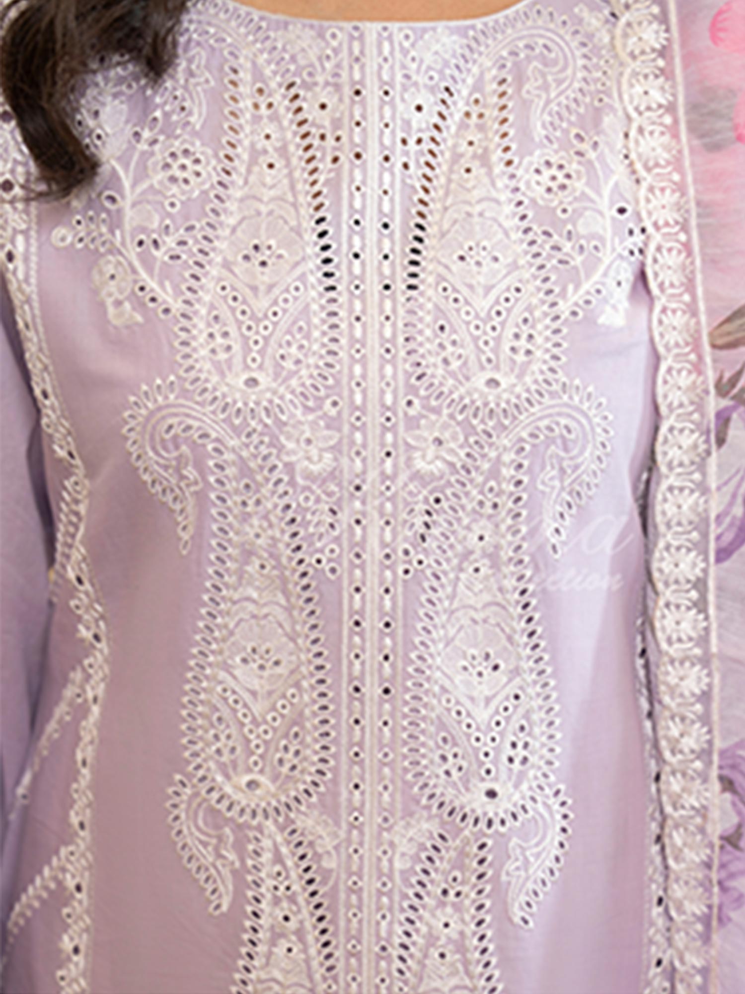 Karma Collection "Kayseria" Lilac Embroidered Suit (KC1417)