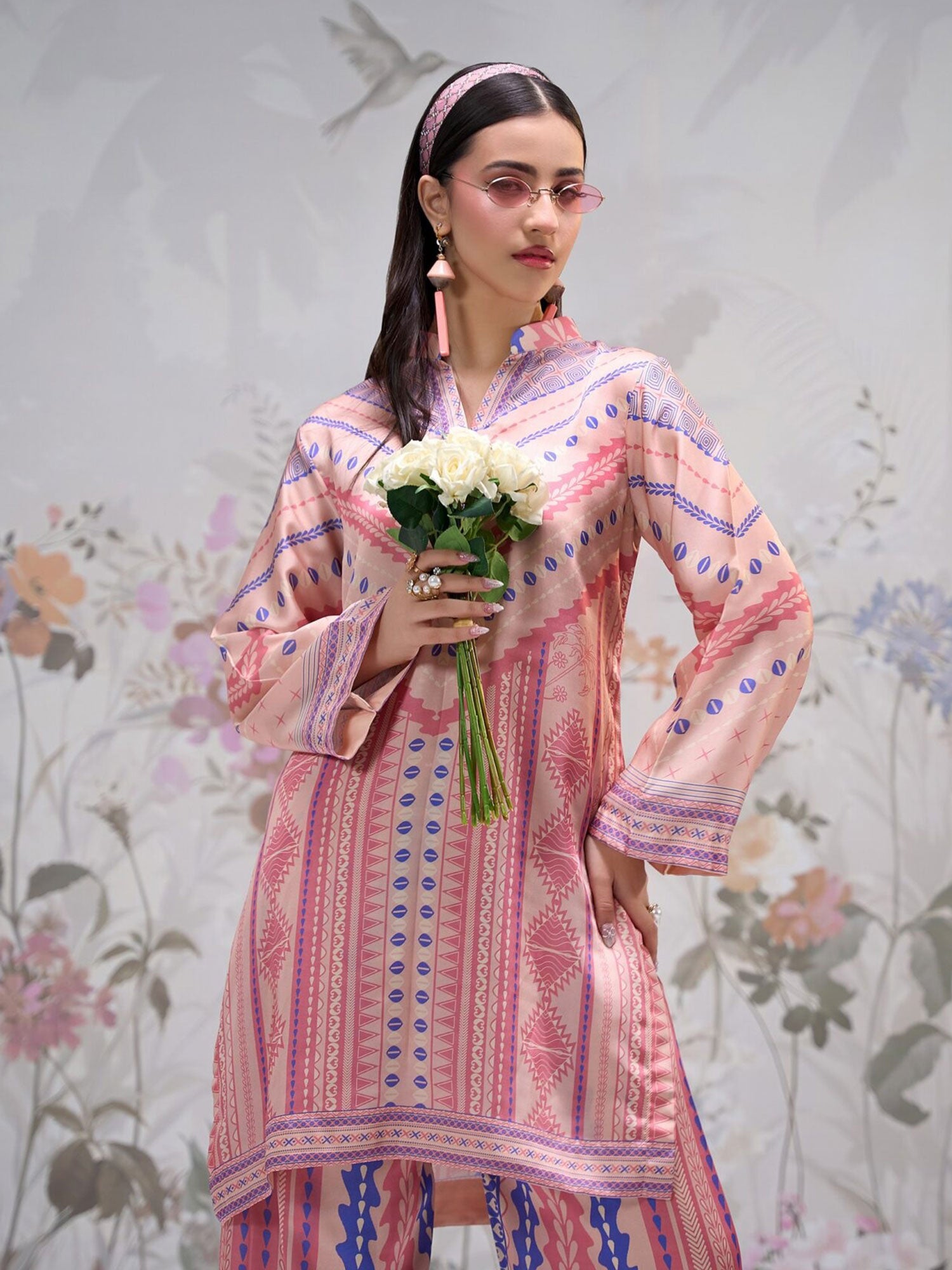 Regalia Luxe Silk 2-Piece Suit - Pink