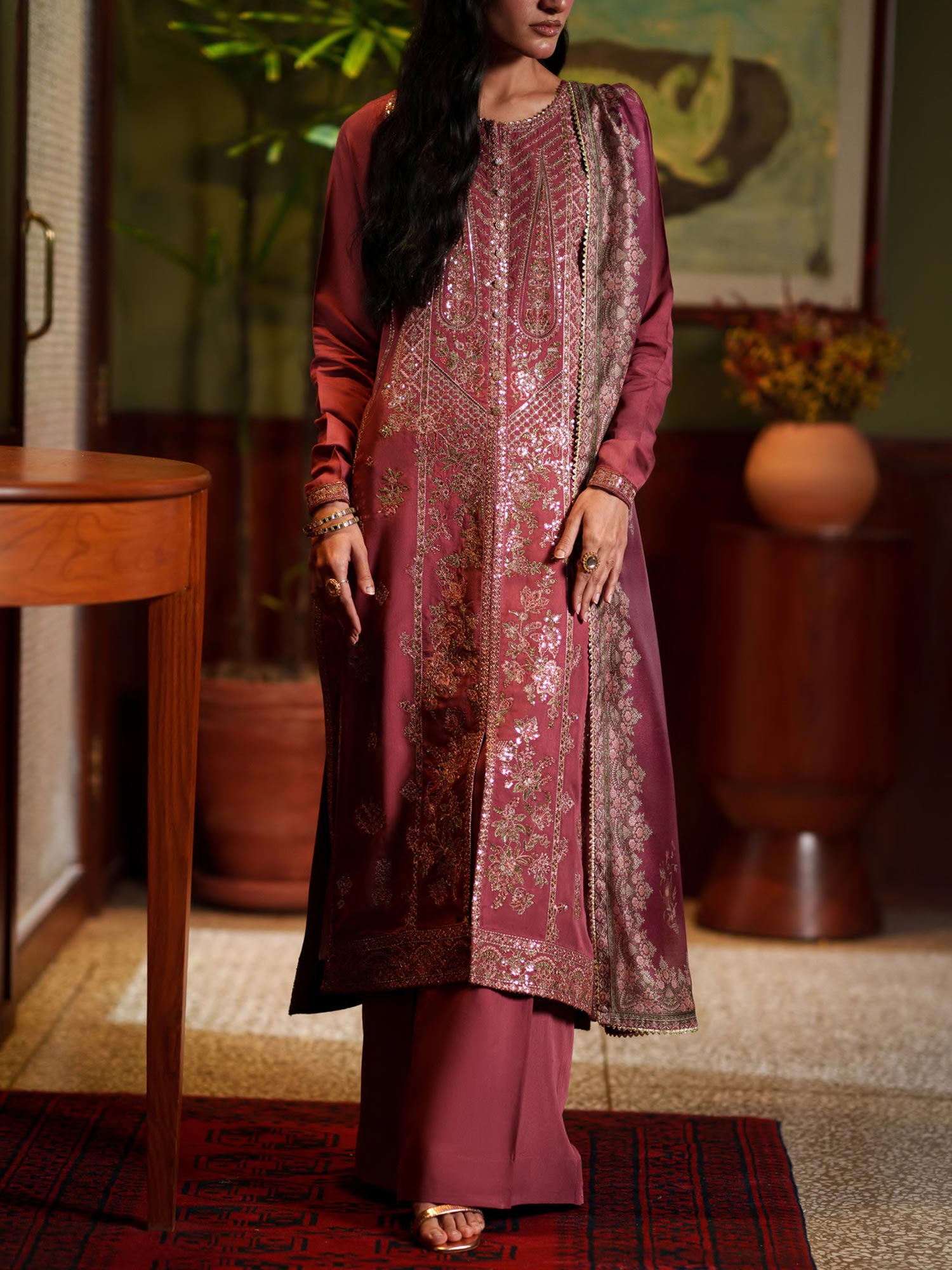 Casual Lite "Elara" Premium Viscose Suit - Maribel