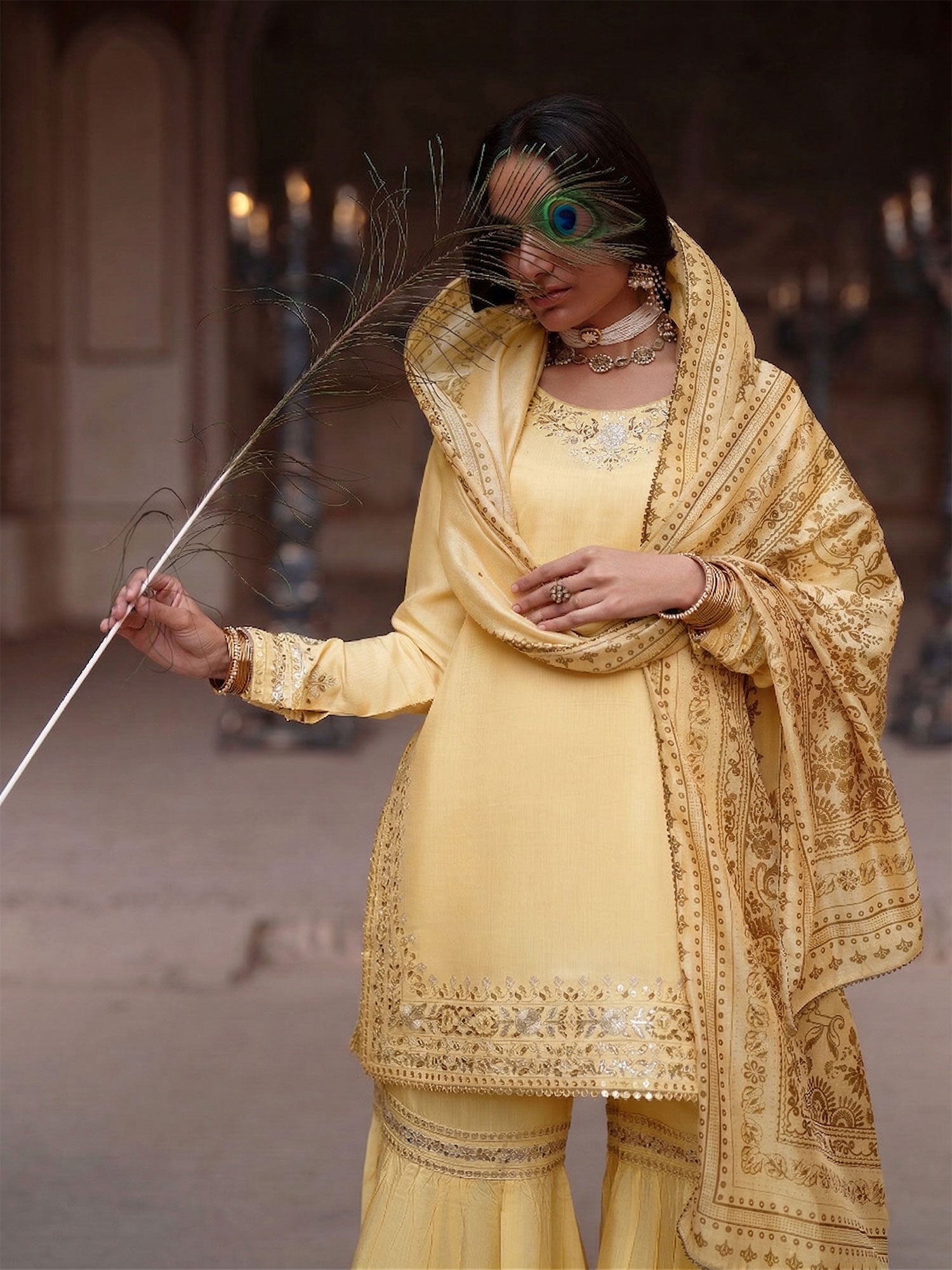 Casual Lite "Darbar" Premium Viscose Suit - Noor-e-Darbar