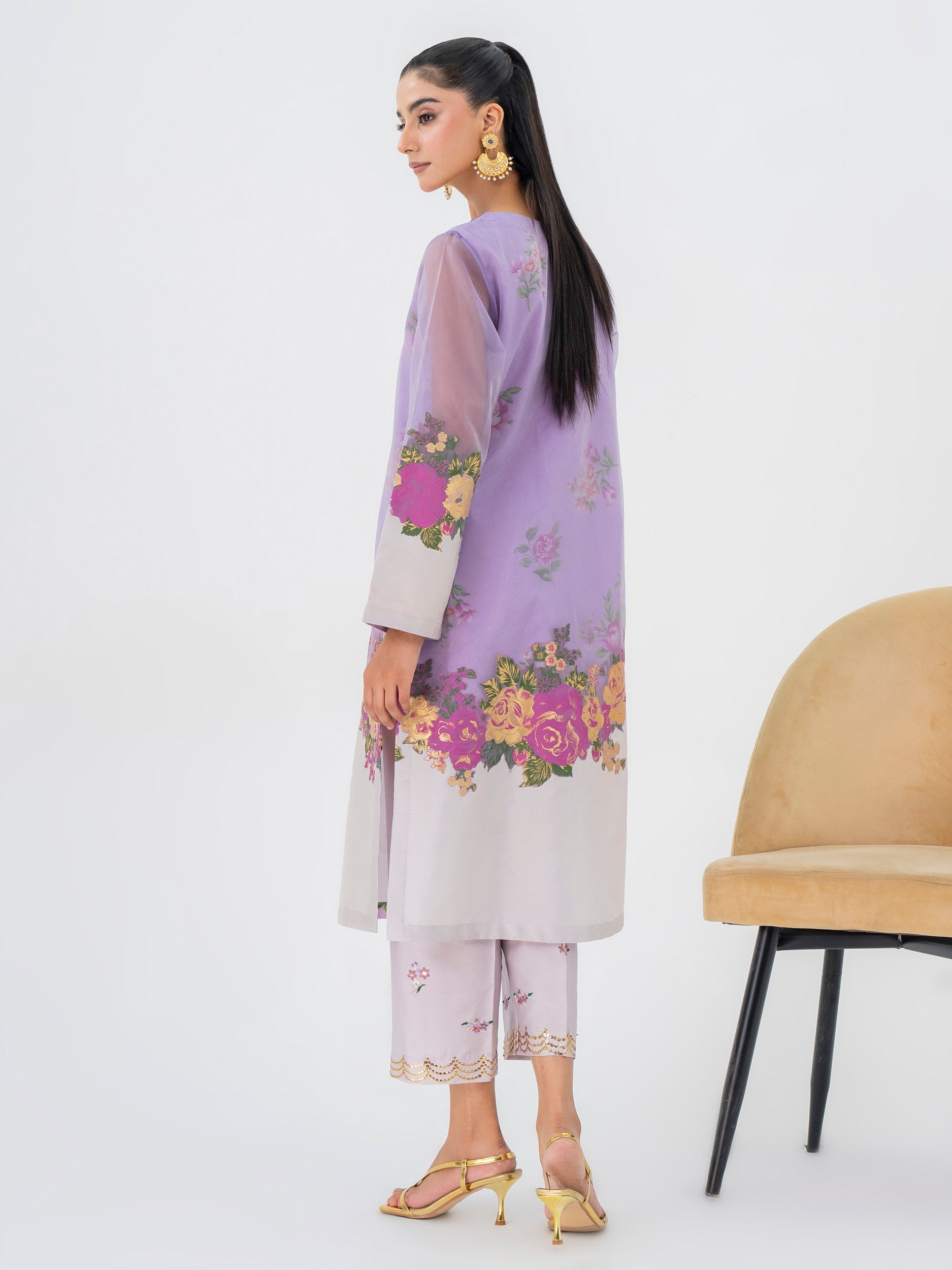 Limelight Lilac Organza Jacquard Embroidered 2-Piece Suit (P8998ST)