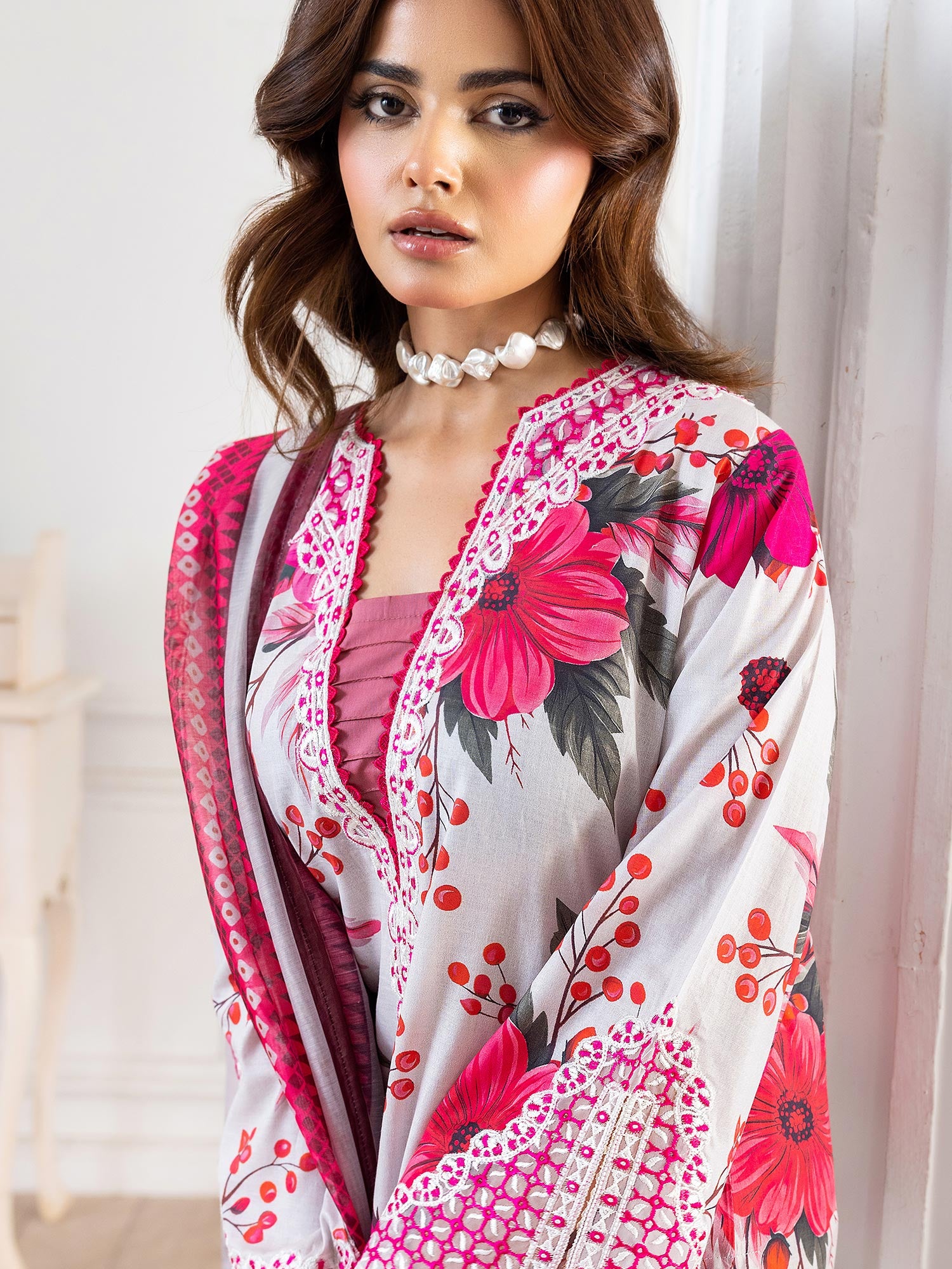 Raniya.H "Khushboo-e-Bahaar" Farshi Lawn Edit - Zehra