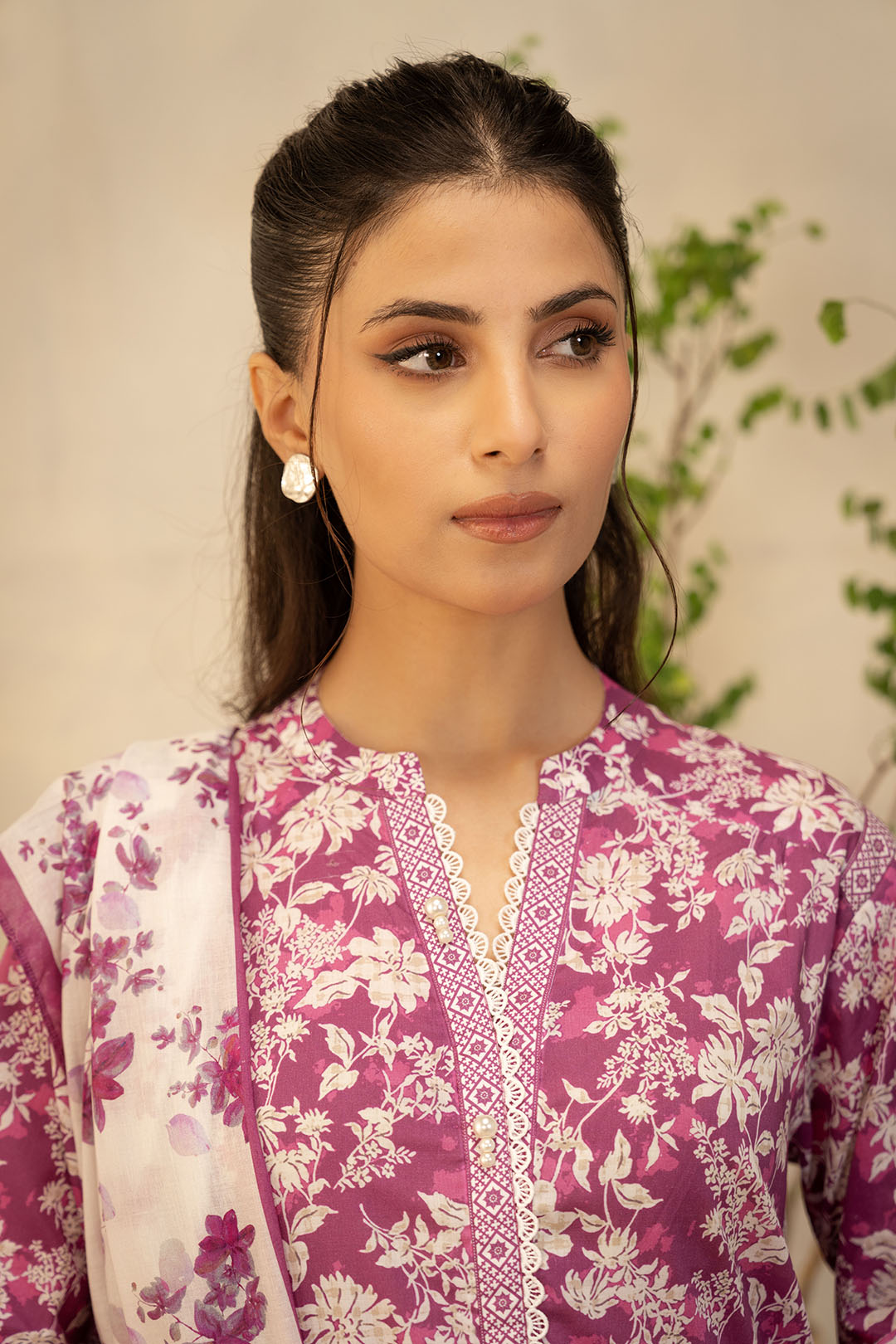 Zellbury Unstitched Printed Lawn 2-Piece Suit - Pink