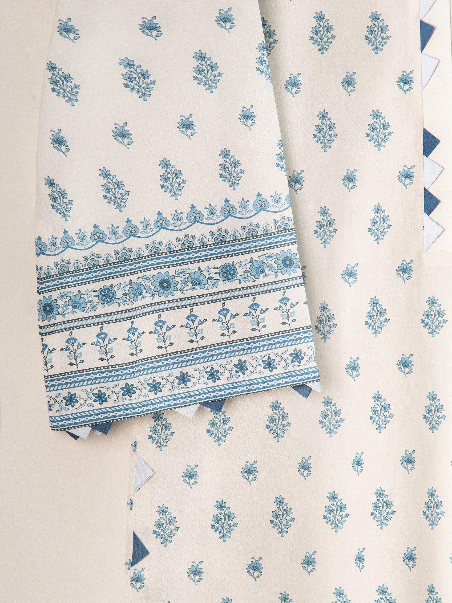 Agha Noor Blue-Grey Cambric 2-Piece (Shirt + Dupatta)